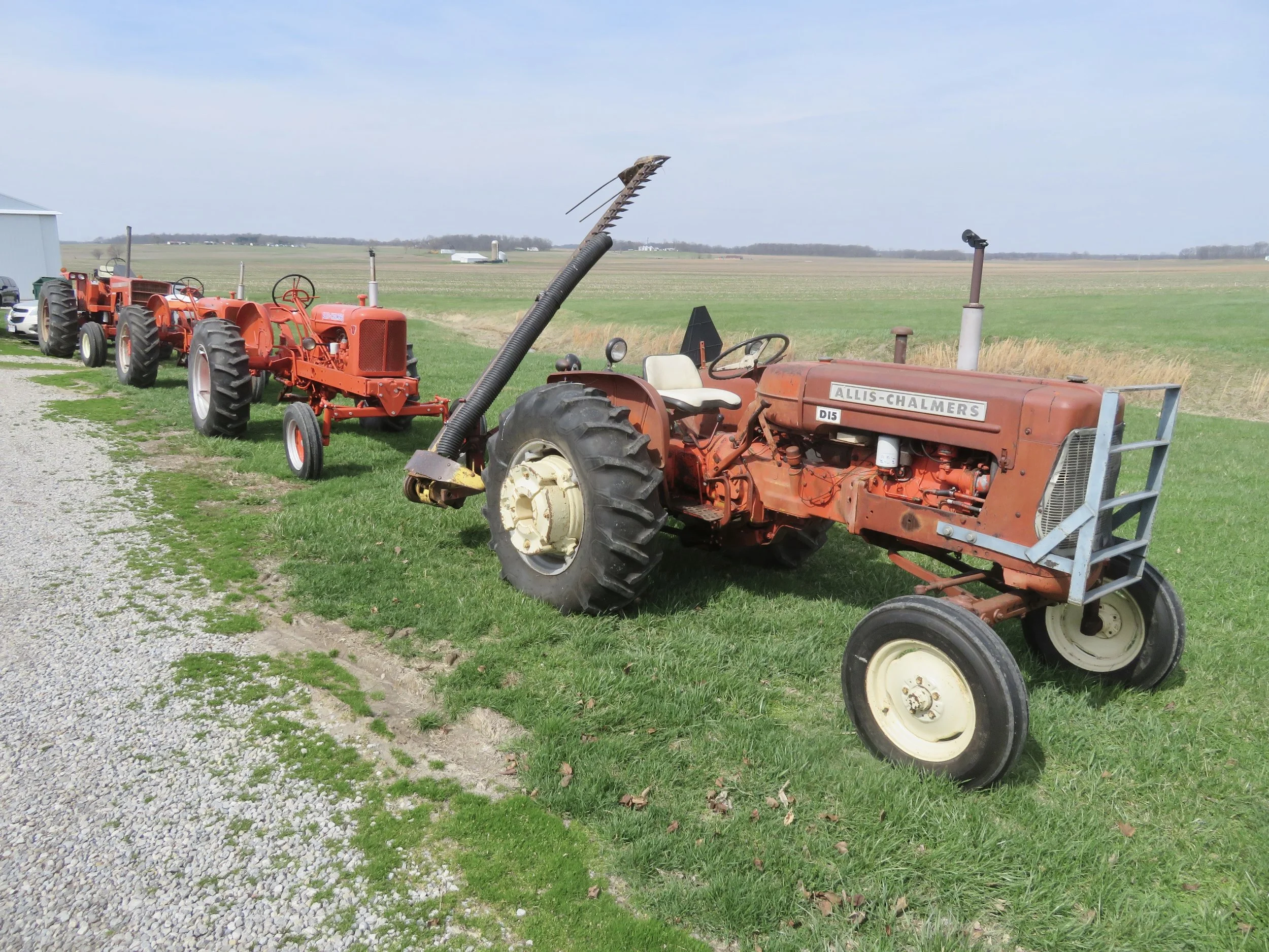 D15 with sickle bar mower.