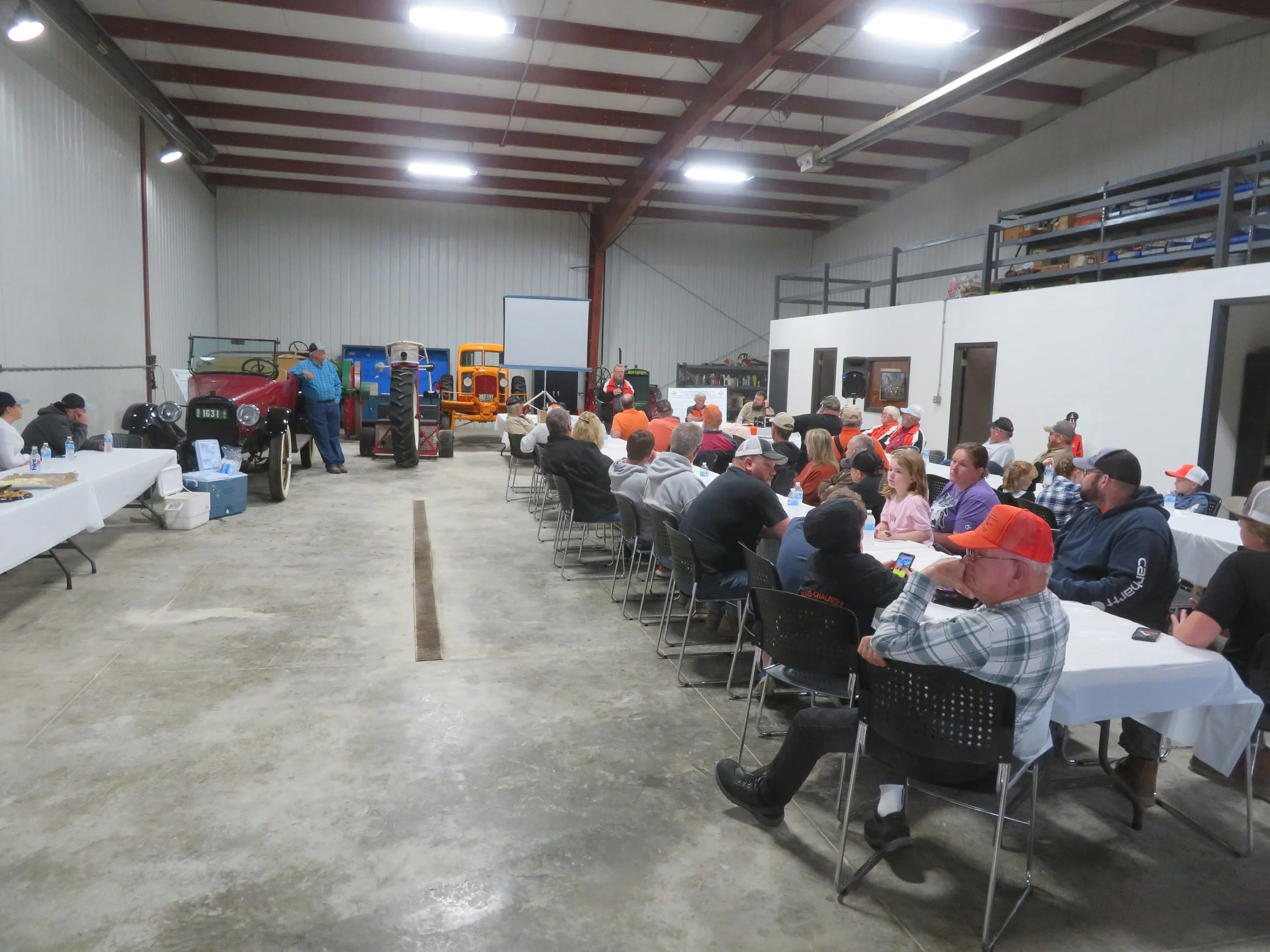 Brad conducting the meeting.