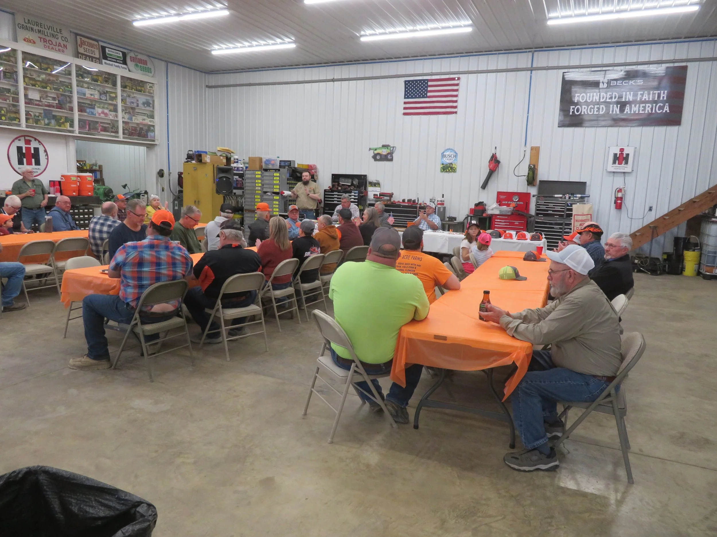 VP Kevin conducts the meeting.