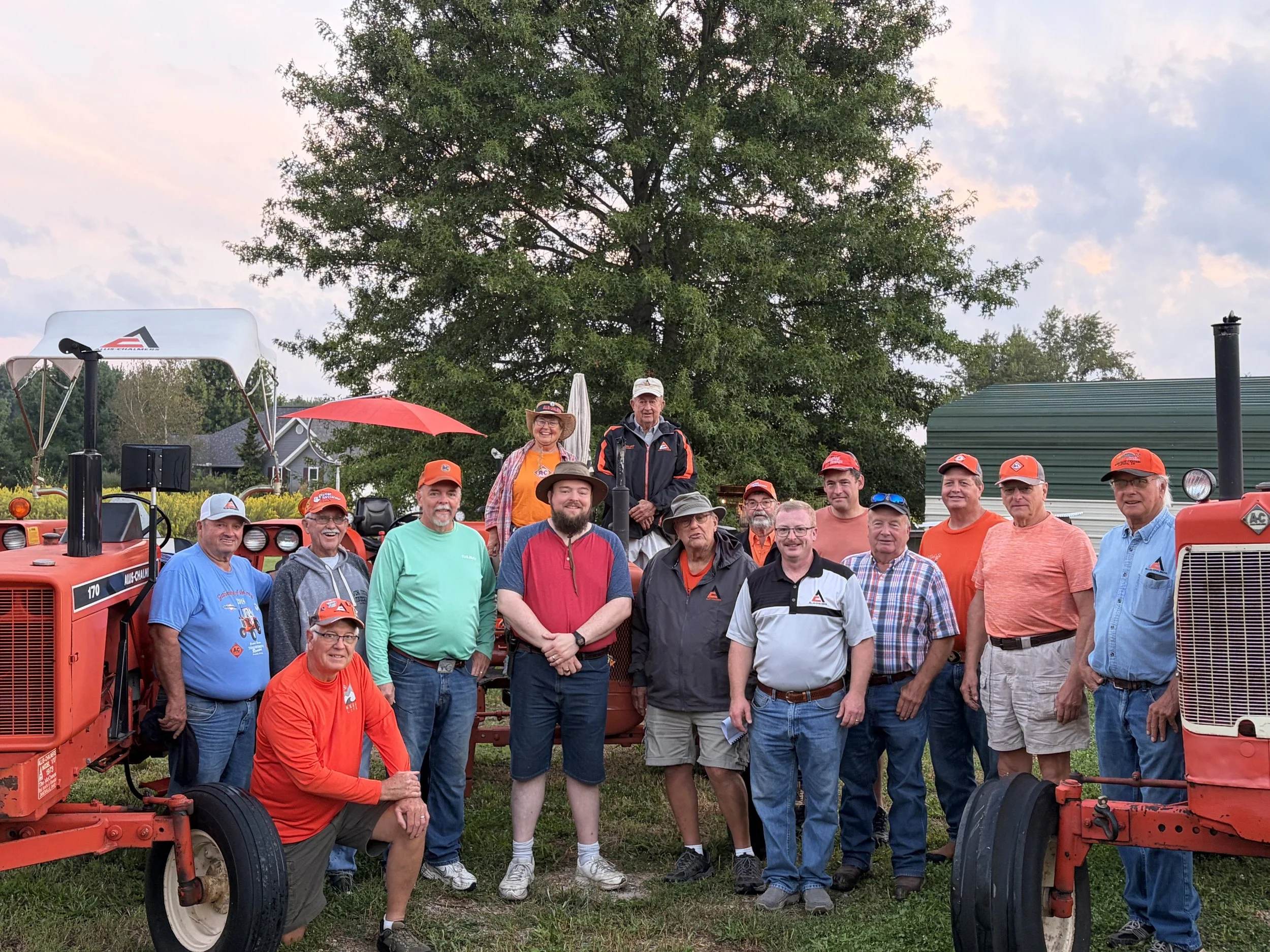 The group at Brad's before the journey.