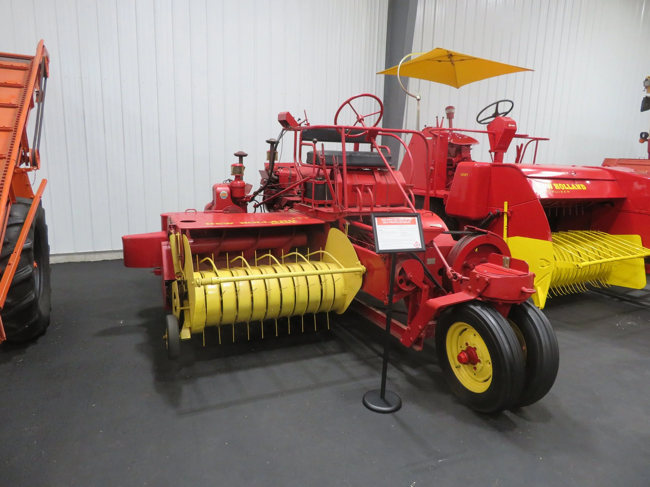 1956 New Holland SP166 Self-Propelled Baler. 15 hp engine.