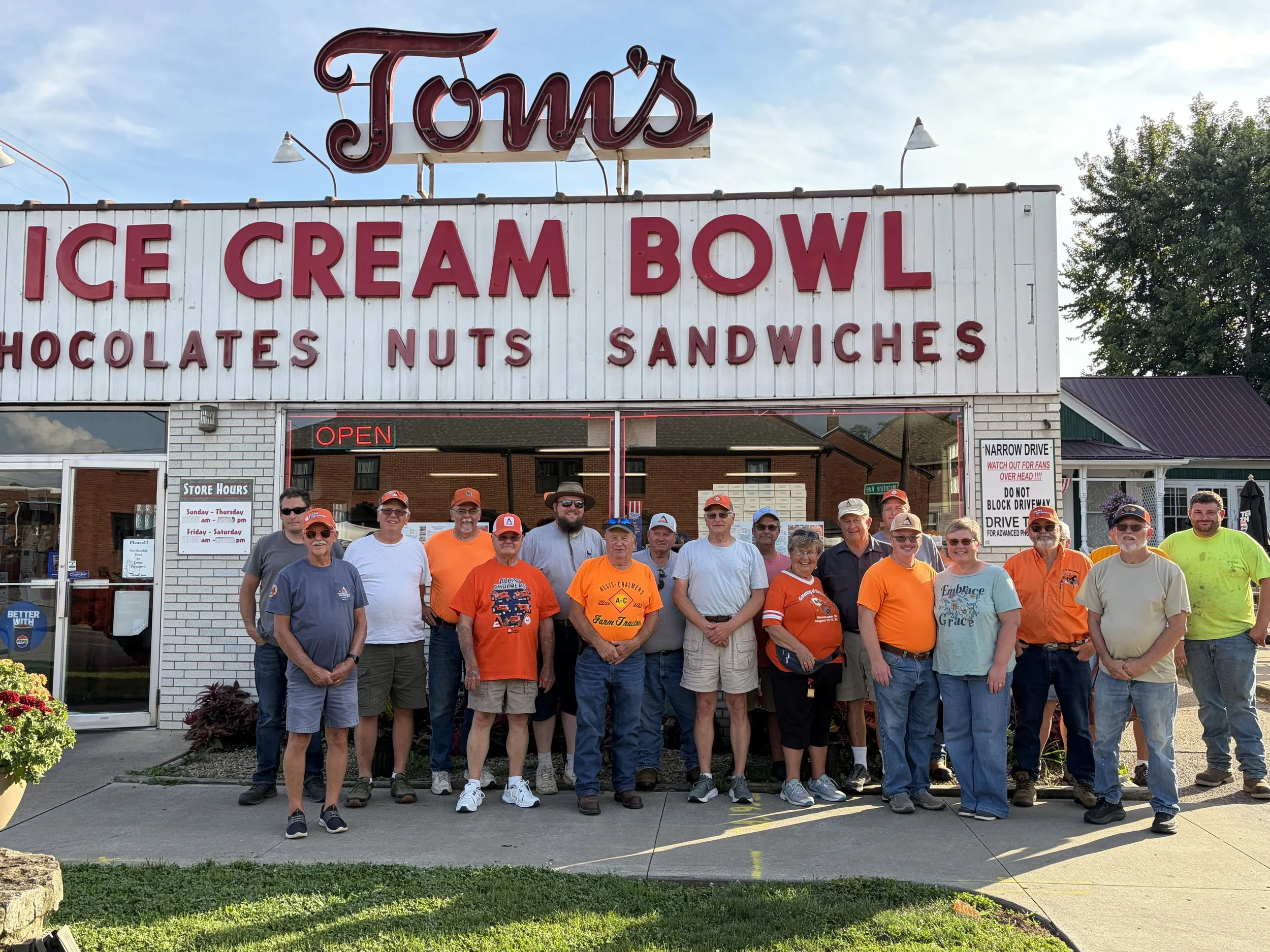 Our group at Tom's Ice Cream Bowl.