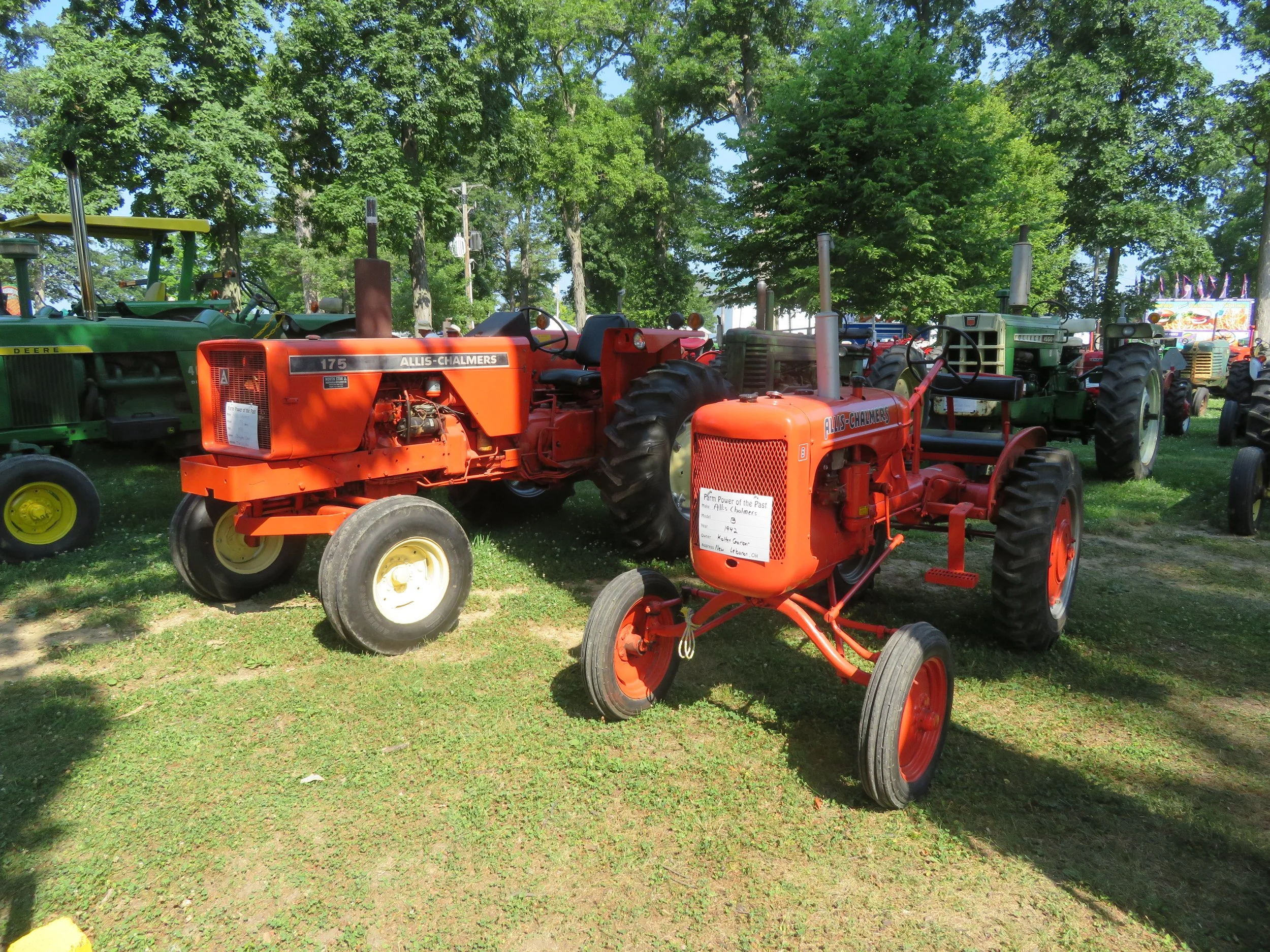 Brayden Clack's 1978 175 Diesel and Kolton Garber's 1942 B.