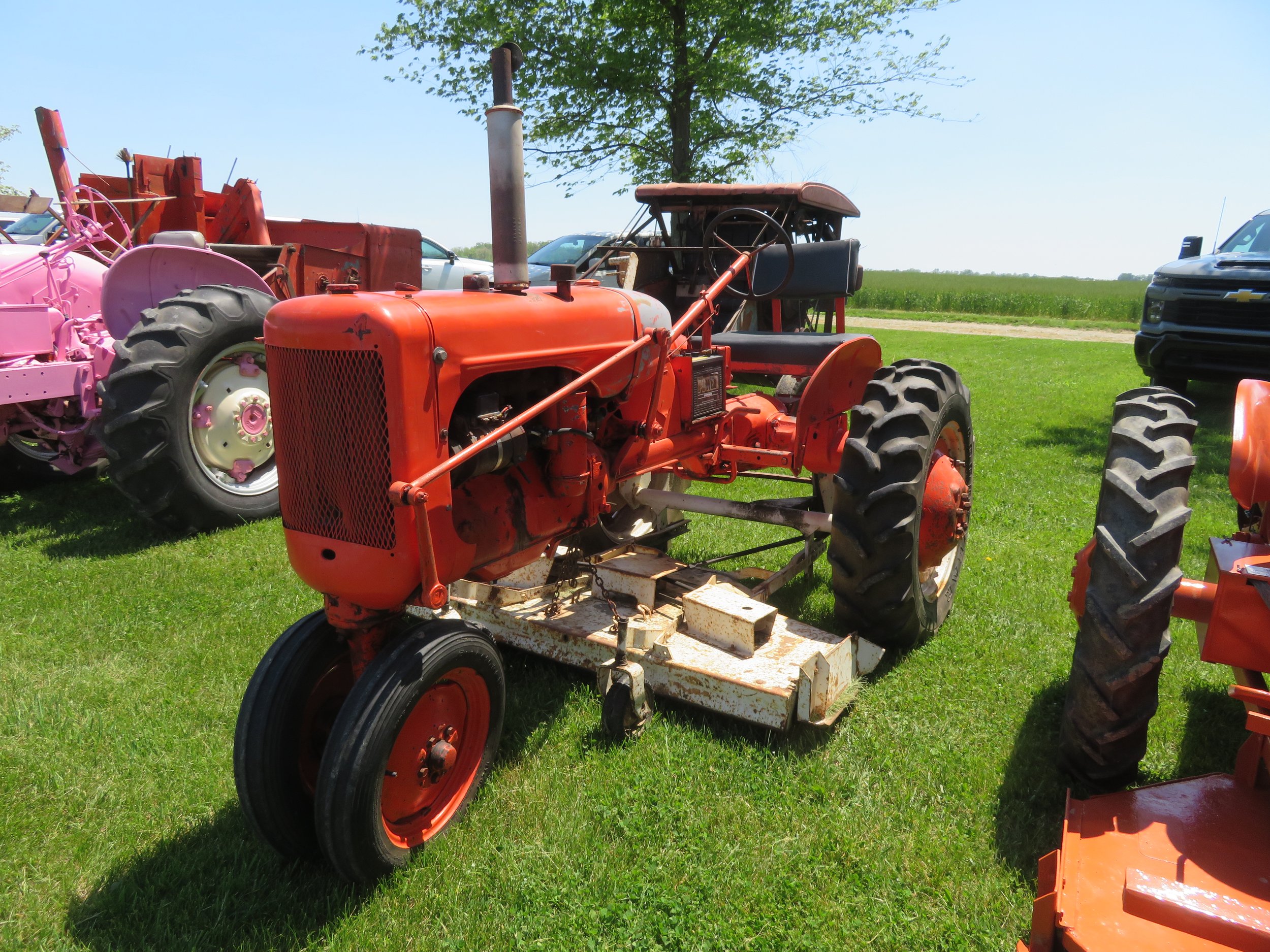 C w/belly mower.