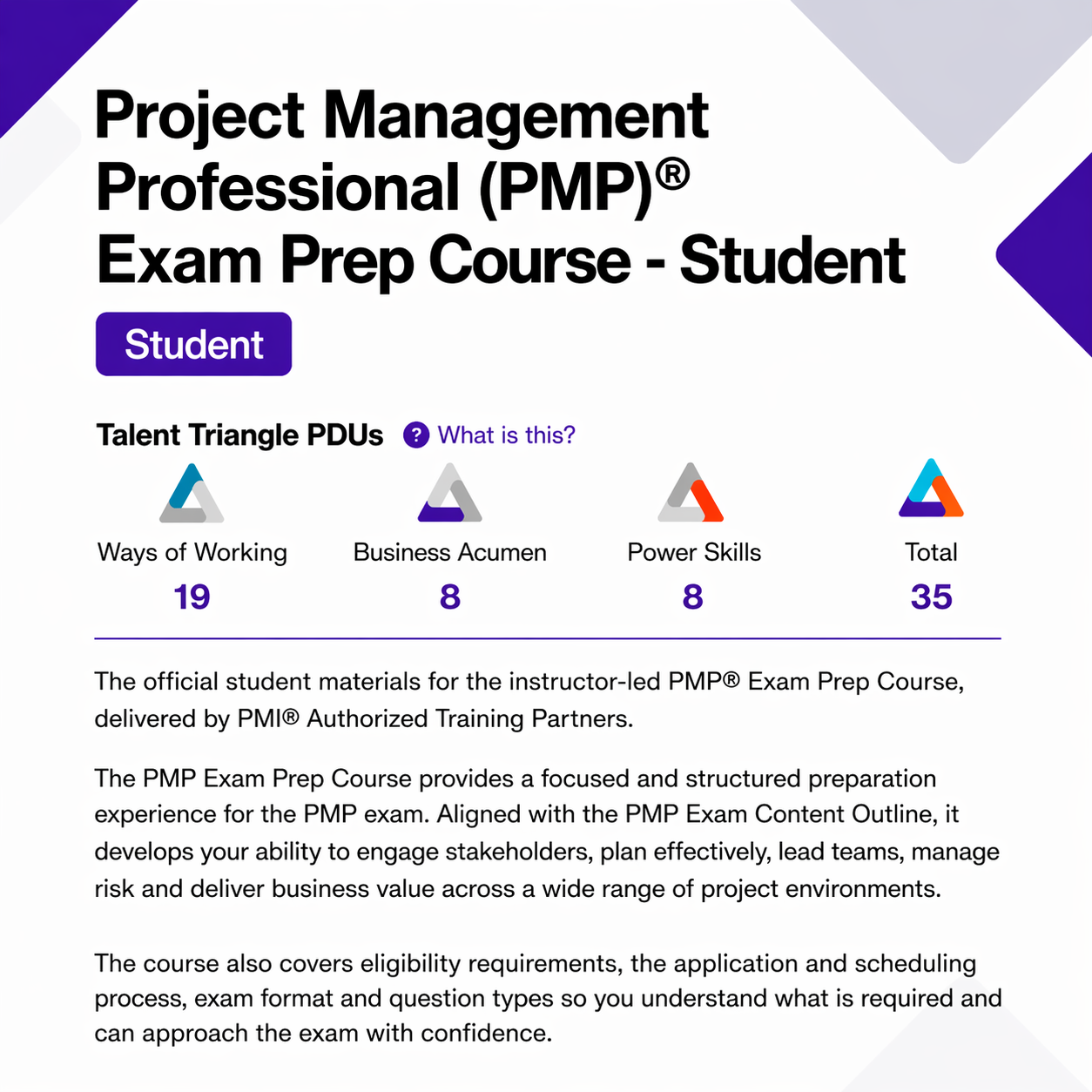 Project Management Professional (PMP®) Exam Prep Course