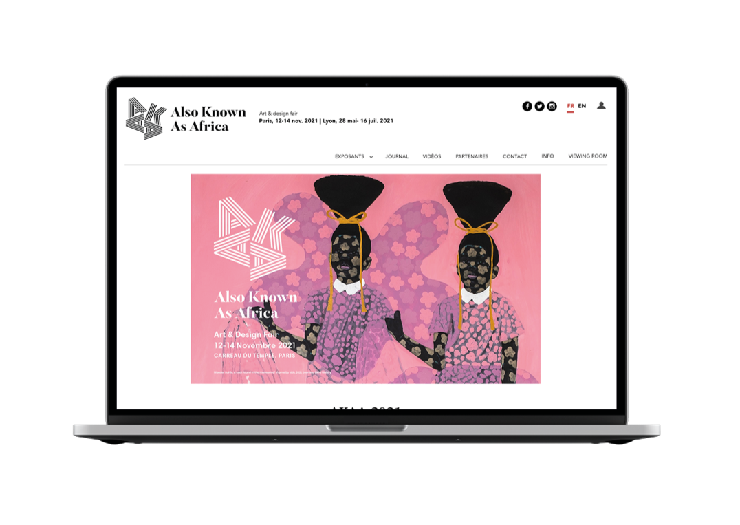 AKAA - maquette site web