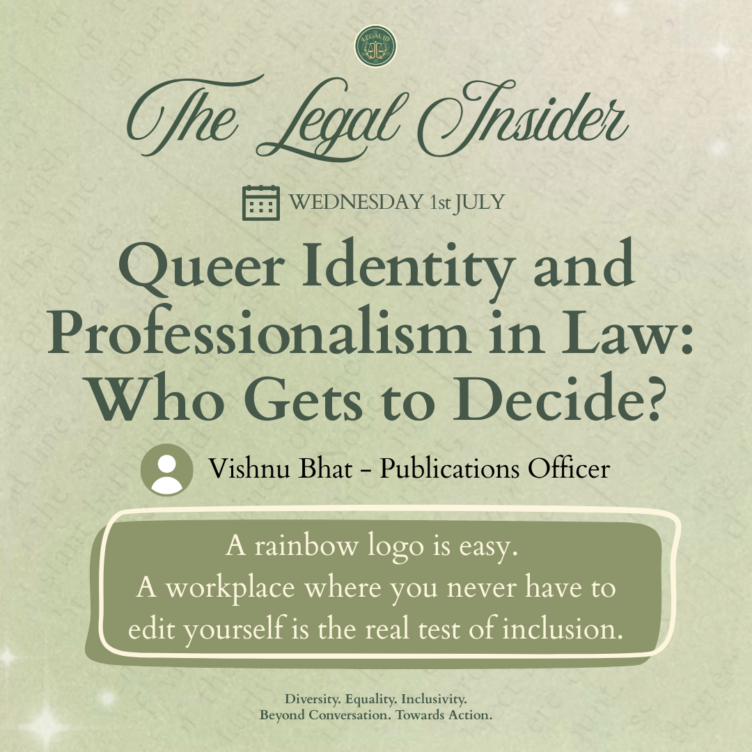 Queer Identity and Professionalism in Law: Who Gets to Decide?