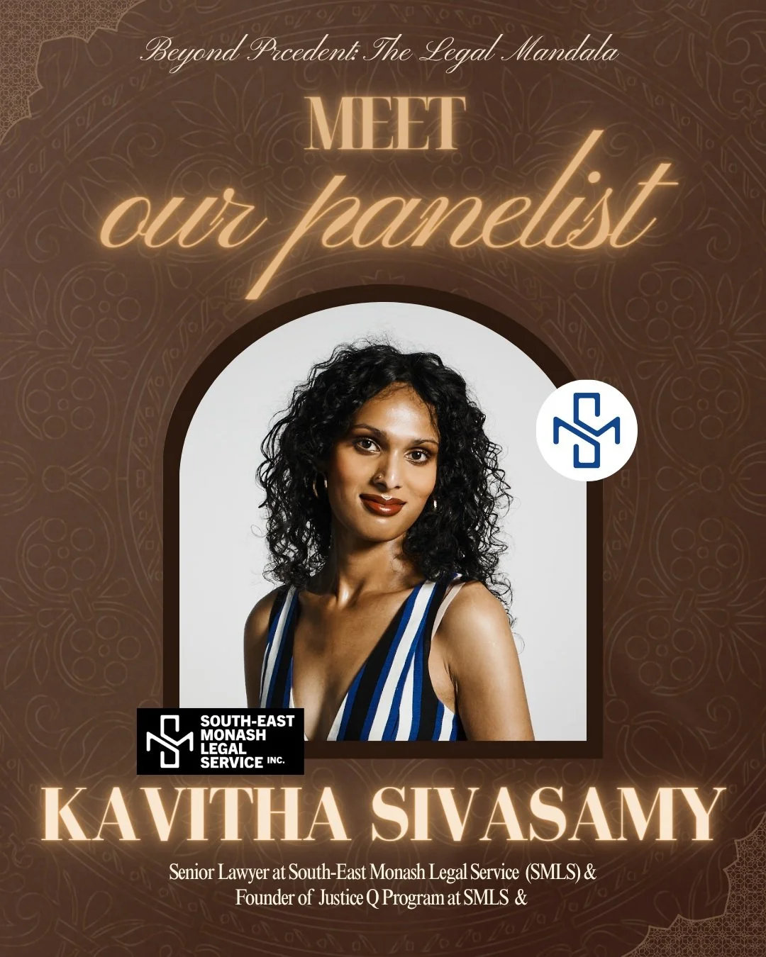 Meet Our Panellist: Kavitha Sivasamy

Kavitha Sivasamy (she/her) is a Senior Lawyer at South-East Monash Legal Service (SMLS) and the founder of Justice Q, a specialist legal service providing free, inclusive and affirming legal support to LGBTIQA+ c