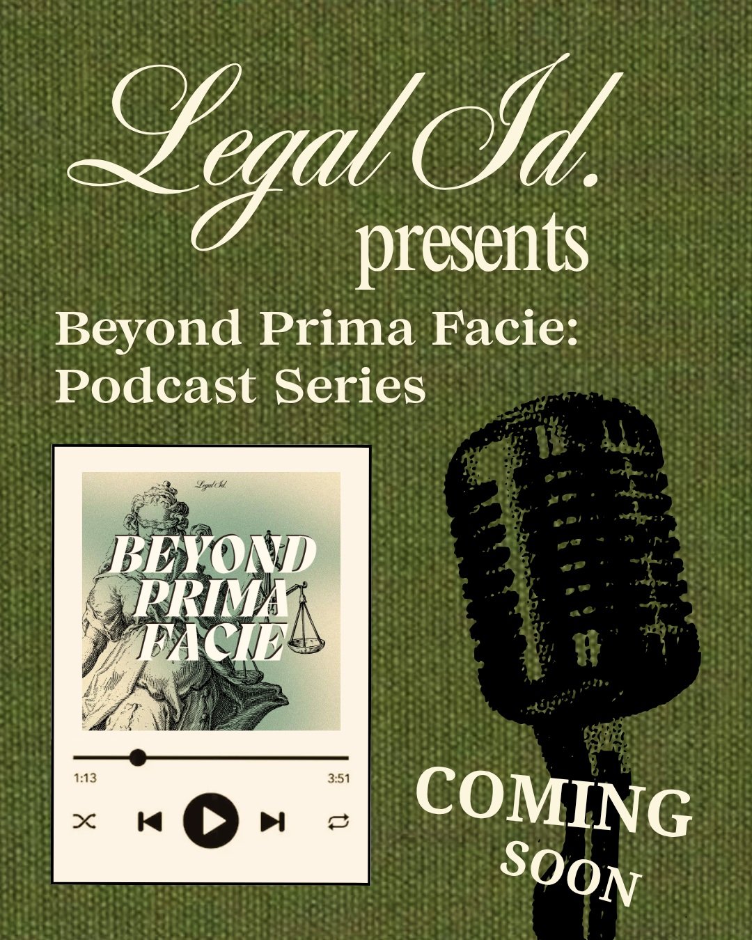 🎙️ Introducing Beyond Prima Facie 🎙️

We&rsquo;re excited to launch Beyond Prima Facie, Legal ID&rsquo;s podcast series exploring the people, perspectives and issues shaping the legal profession today.

There is always more to someone&rsquo;s story