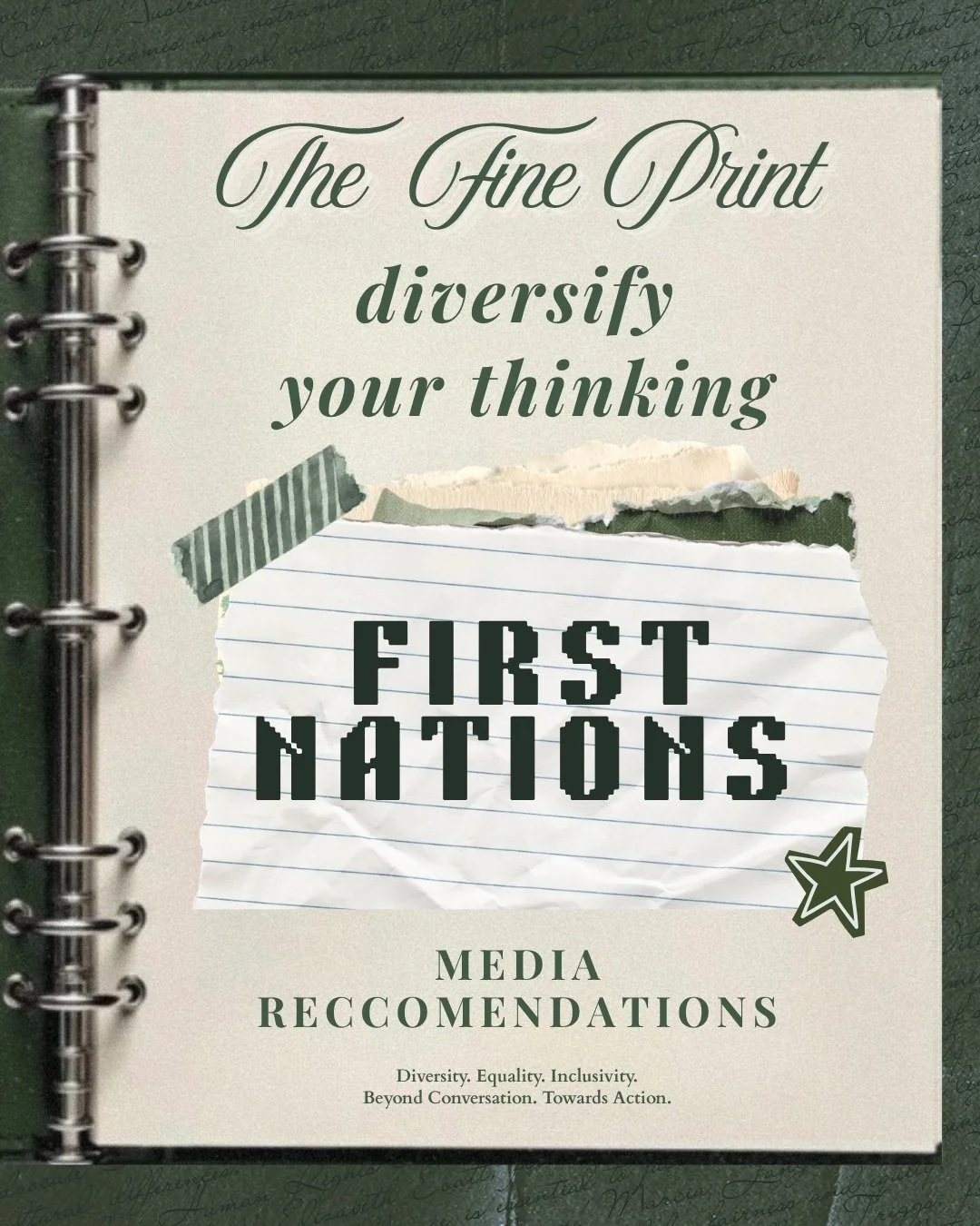 🔍 THE FINE PRINT | #12 🔍
*🖤💛❤️ Diversify Your Thinking: First Nations Peoples Edition💚💙🤍* 

We all have a responsibility to broaden the stories we listen to, the perspectives we seek out and the voices we make space for.

Check out our recomme