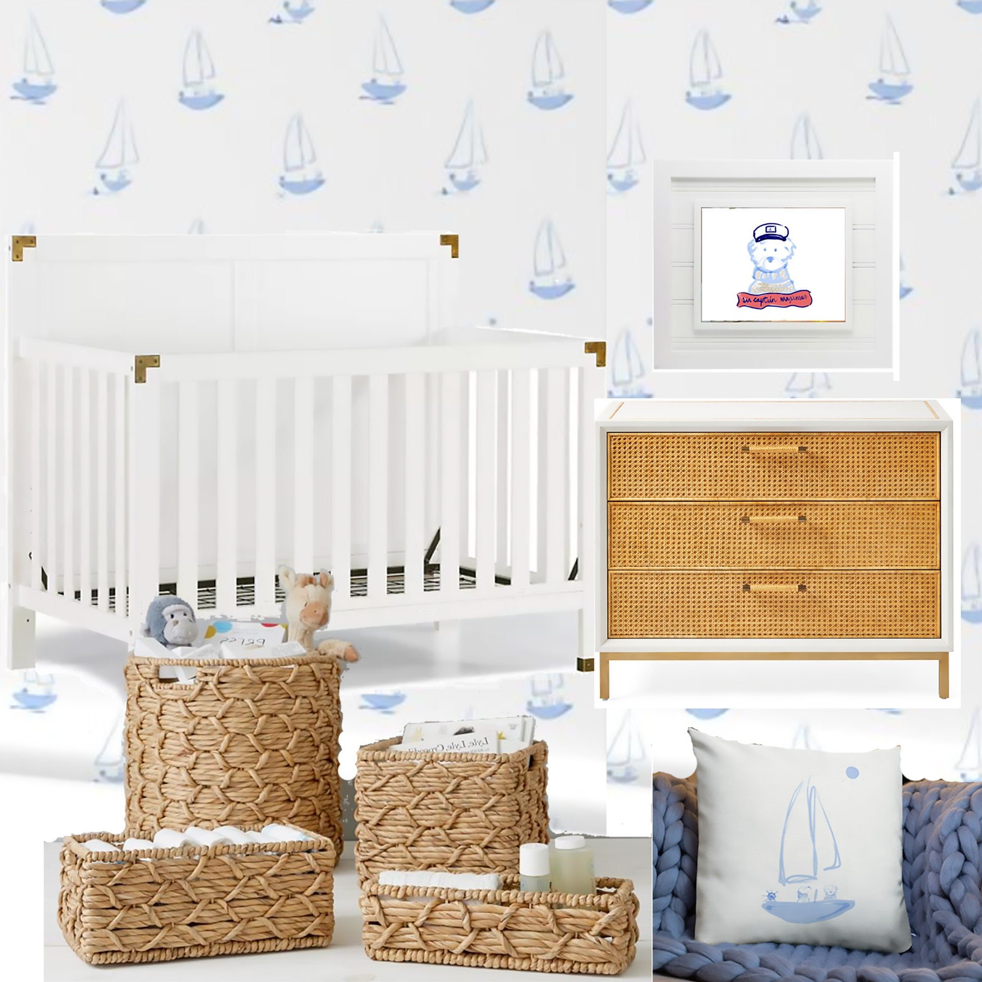 How to style a nautical, little boy's nursery
