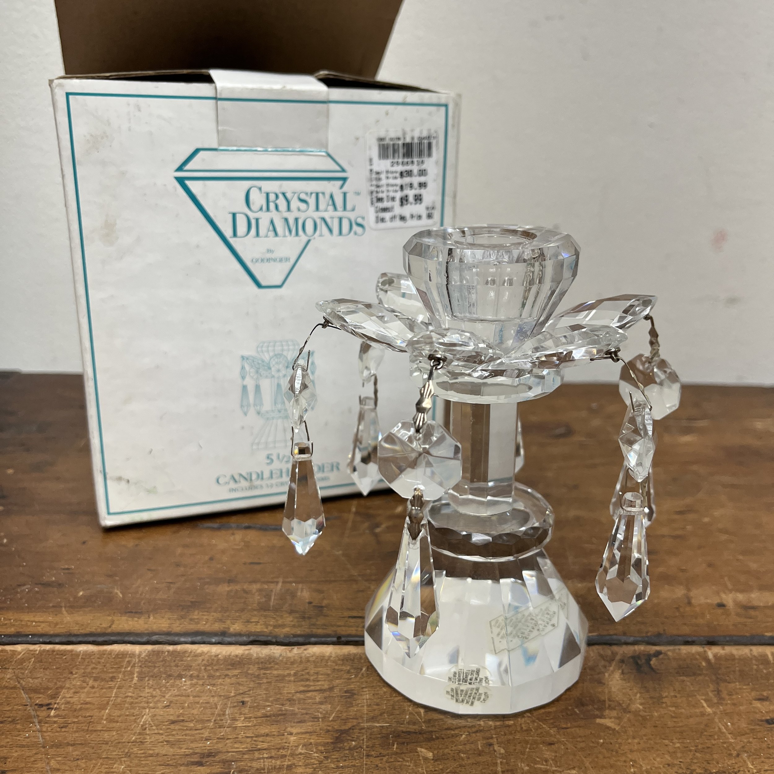 Crystal Candle Holder - $5