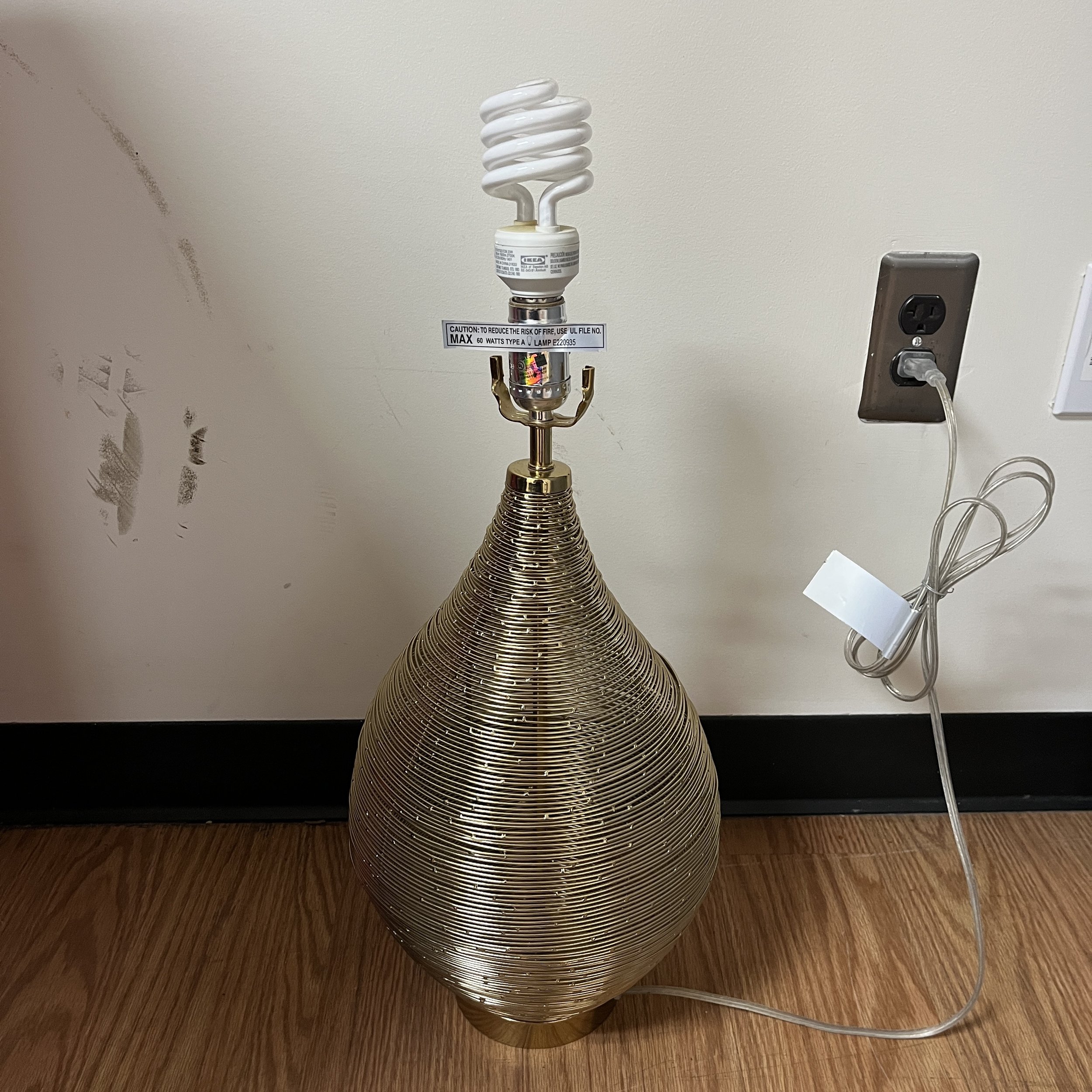 Gold Lined Lamp - $5