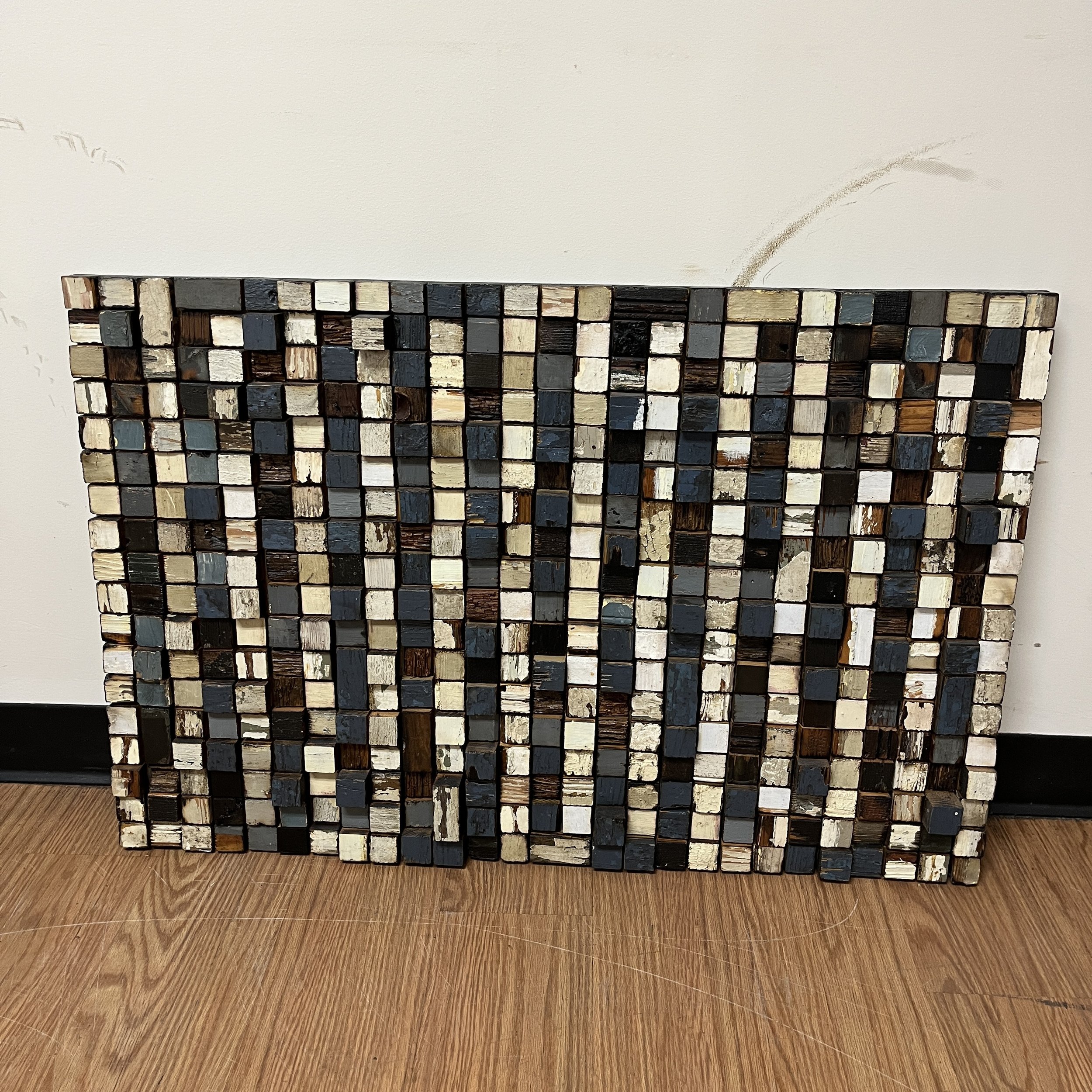Unique Wood Grid Art - $40