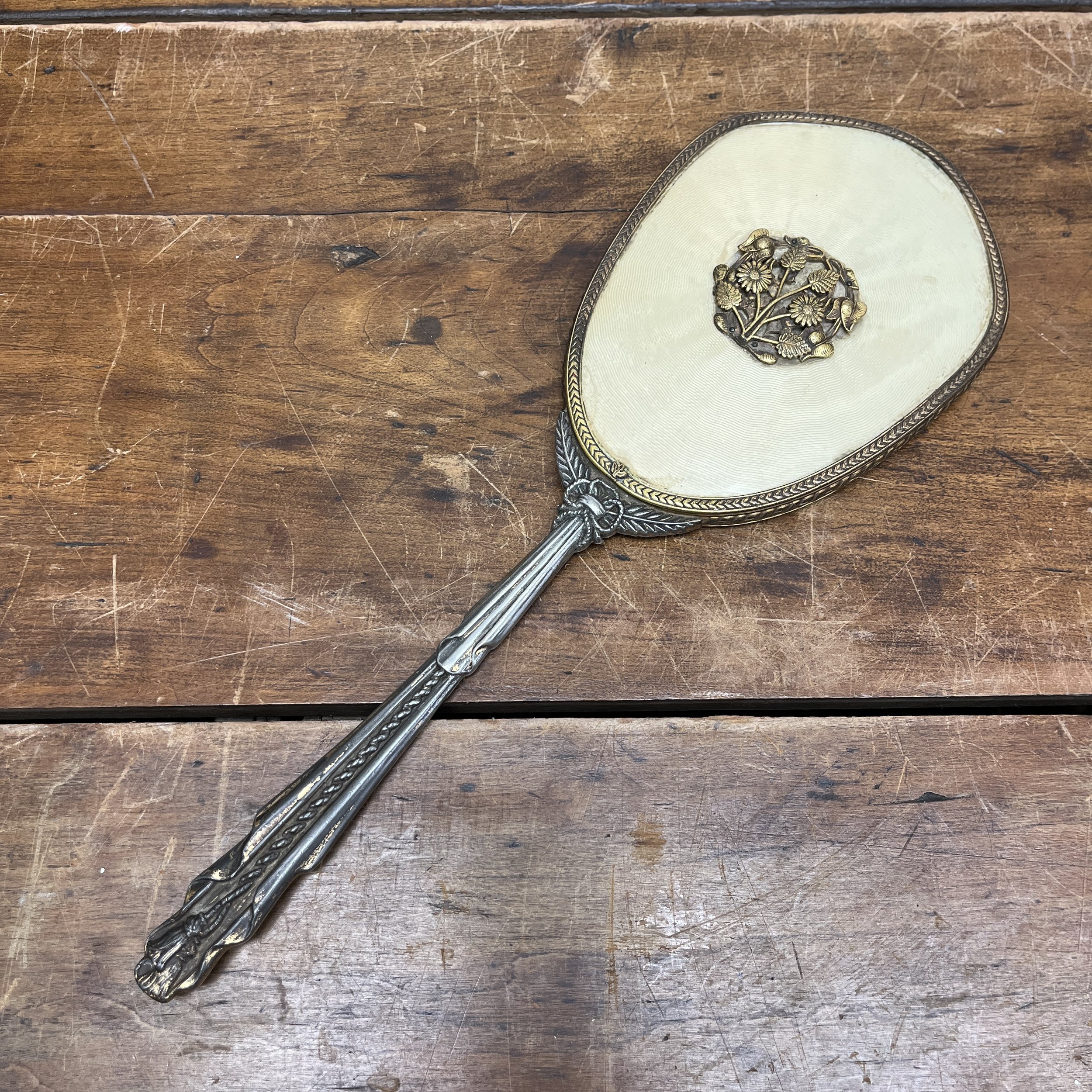 Vtg Handheld Mirror - $12
