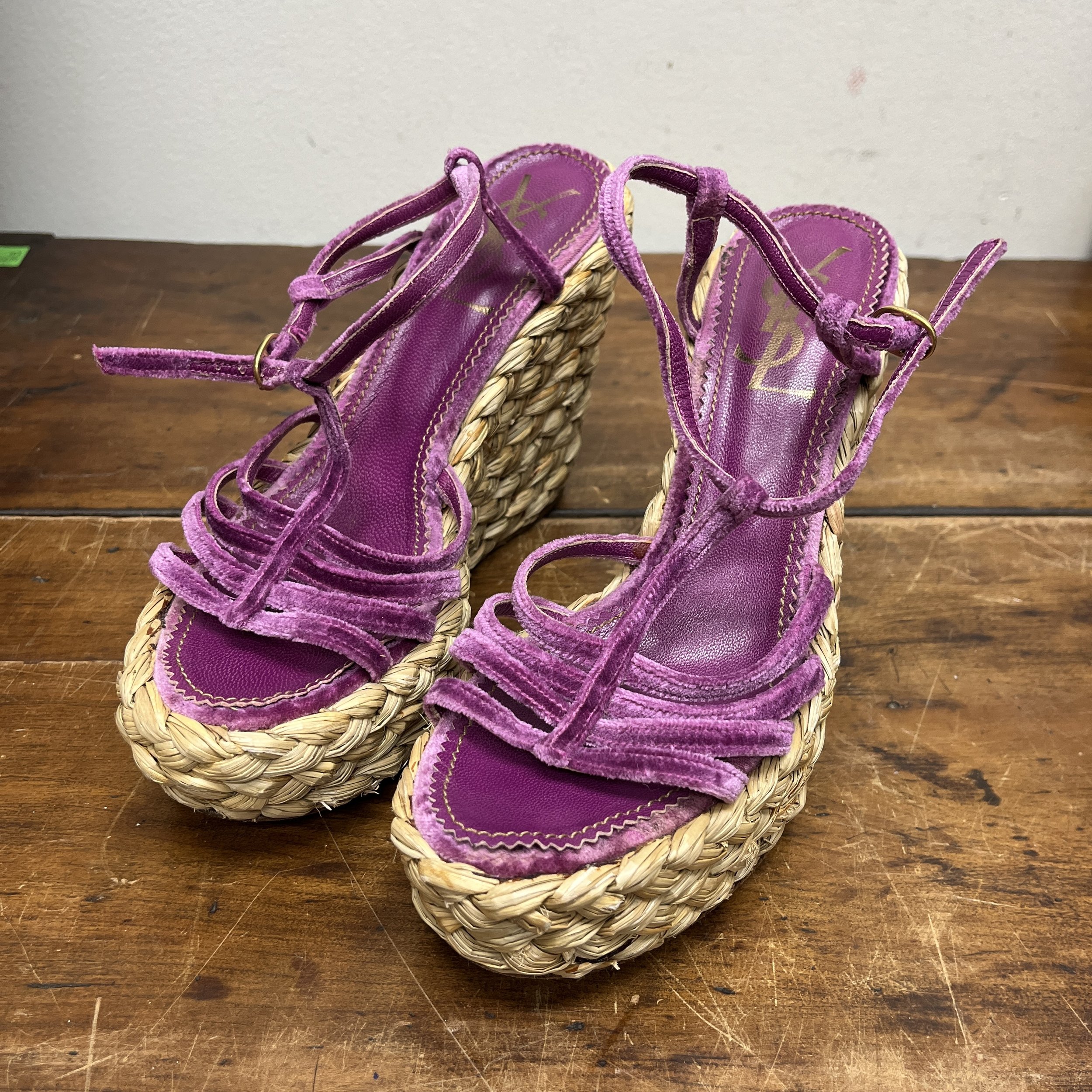 YSL Purple Heels - $20