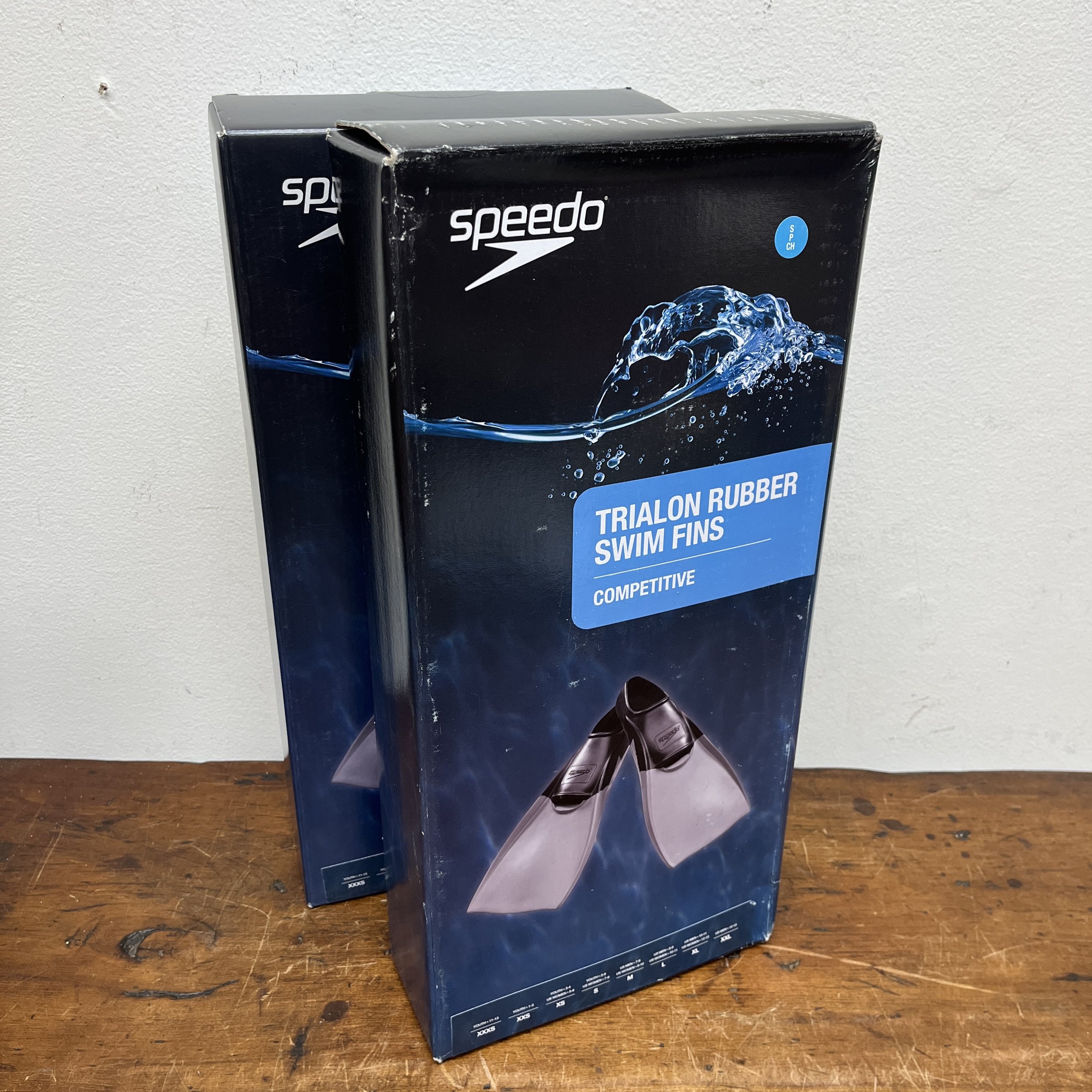 Speedo Small Trialon Rubber Swim Fins Flippers - $20
