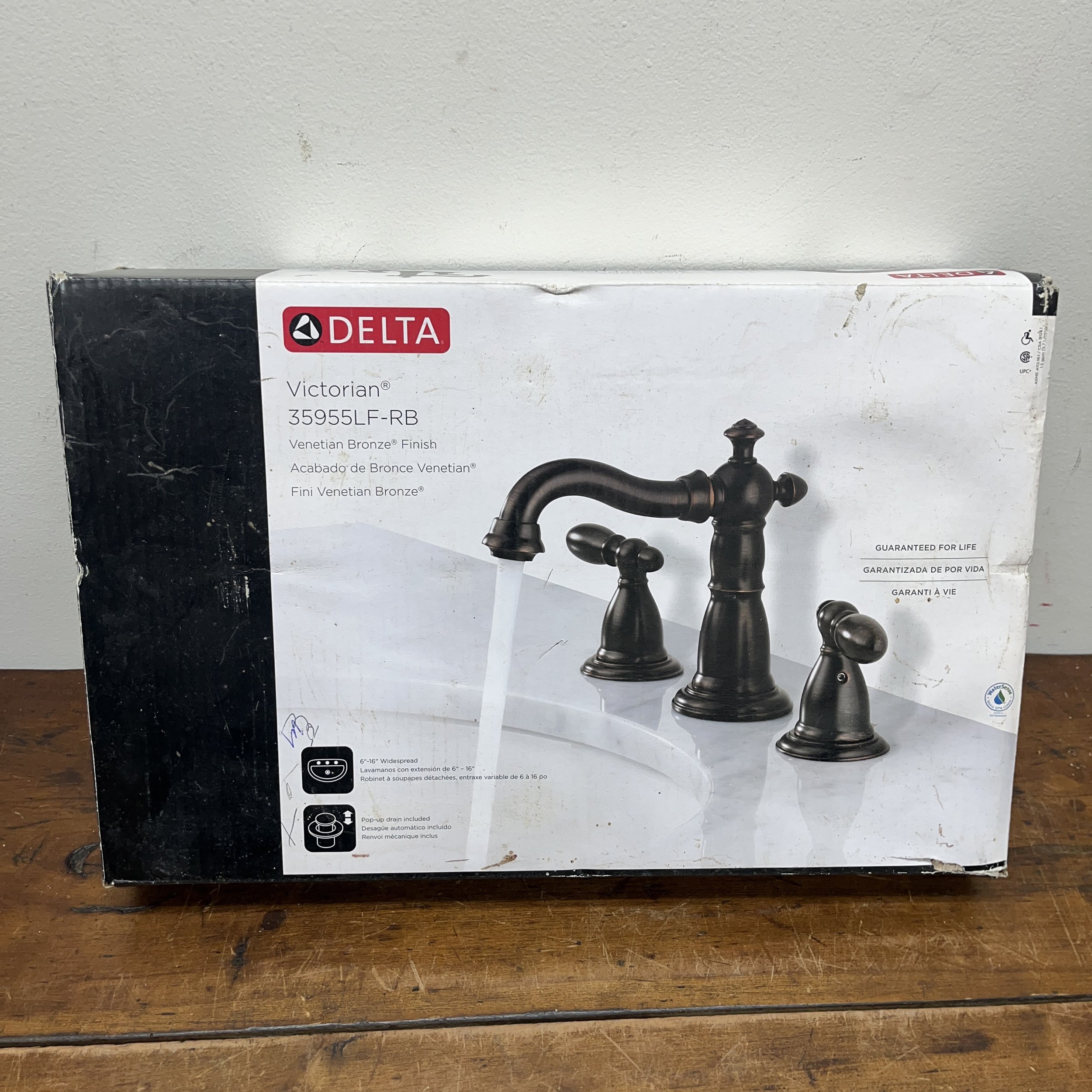 Delta Venetian Bronze Sink Faucet Kit - $50