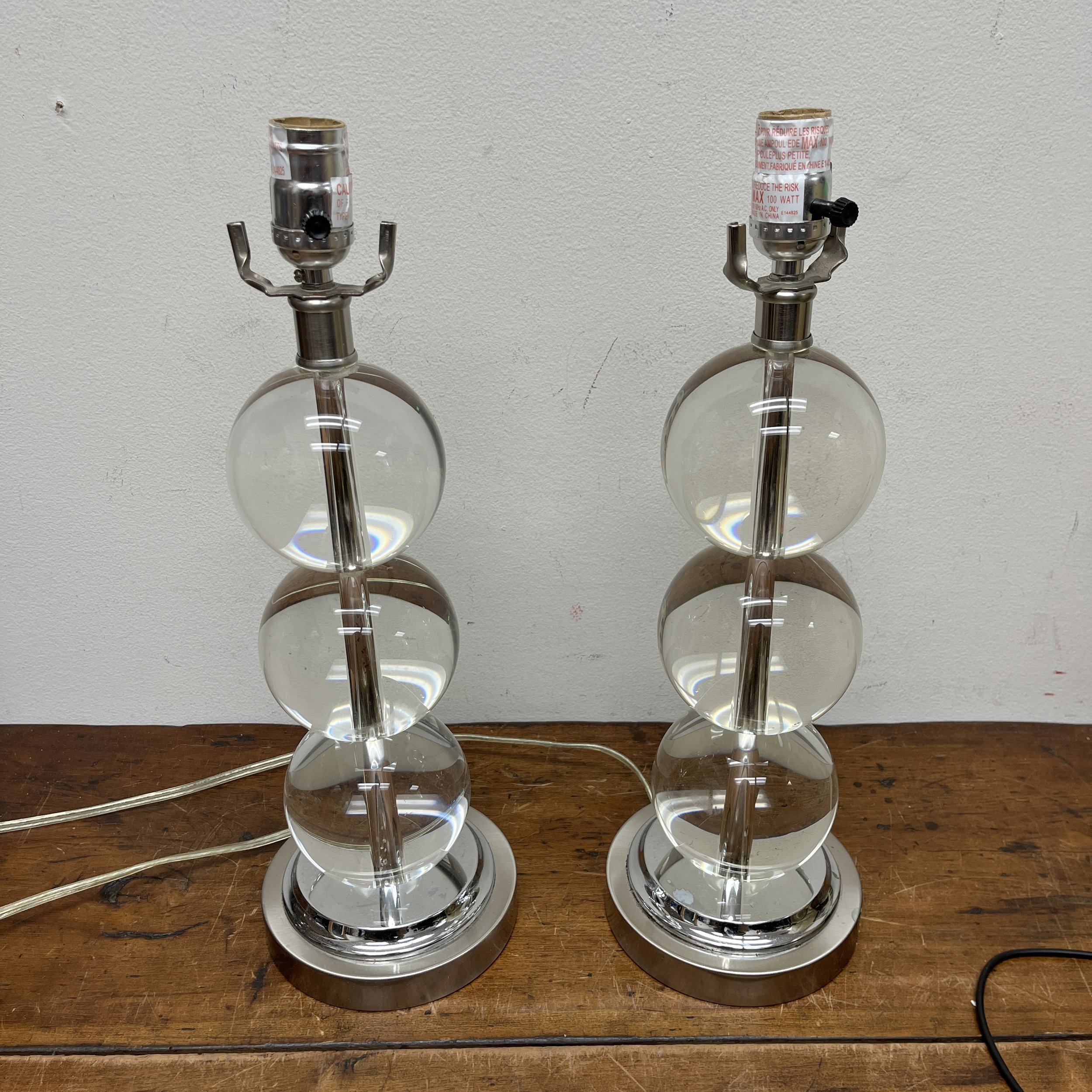 Pier 1 Ball Lamps - $100