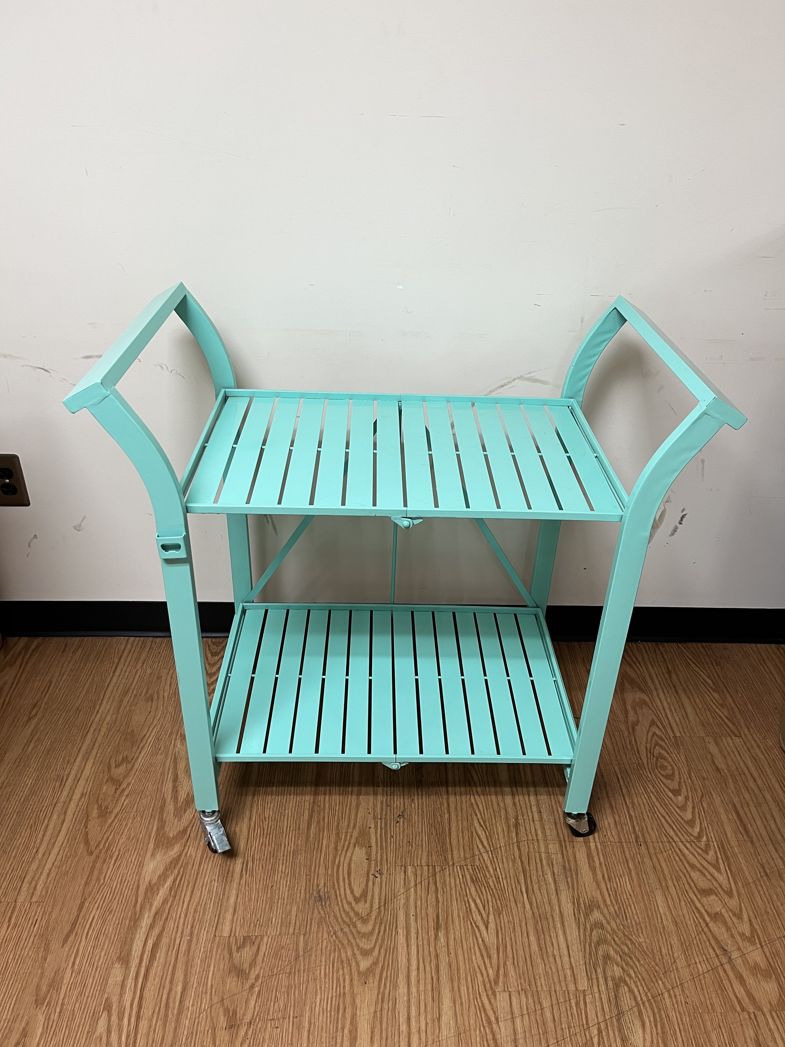Foldable Teal Cart - $20