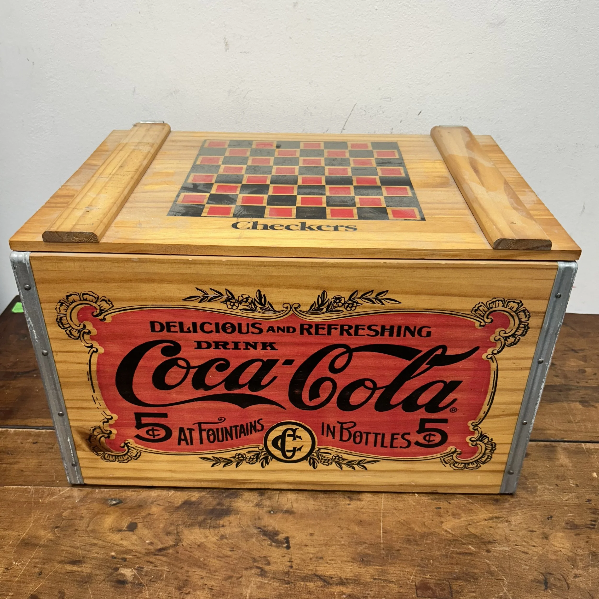 Coca-Cola Checkers Box - $40