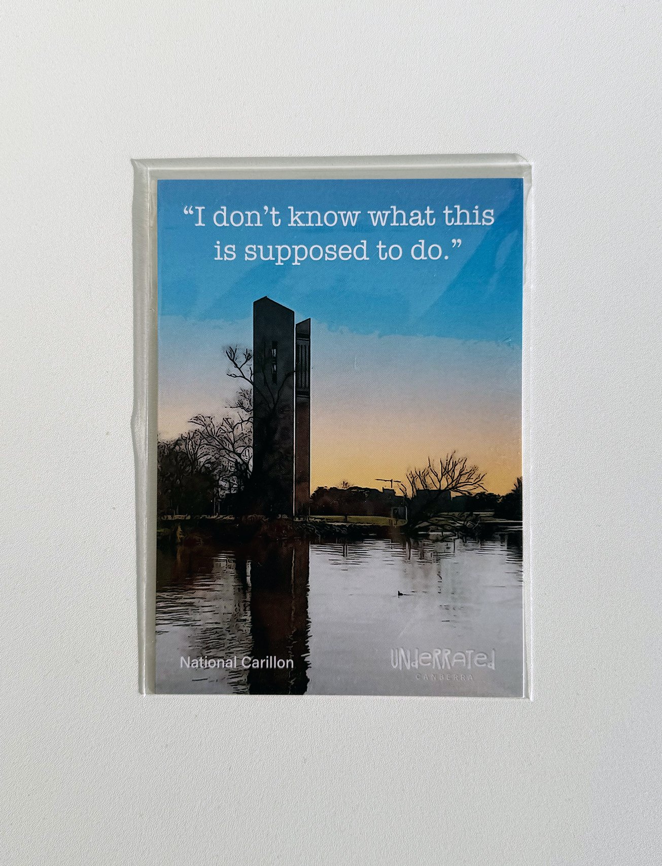 "I Don't Know What The Carillon Is Supposed To Do" Post Card