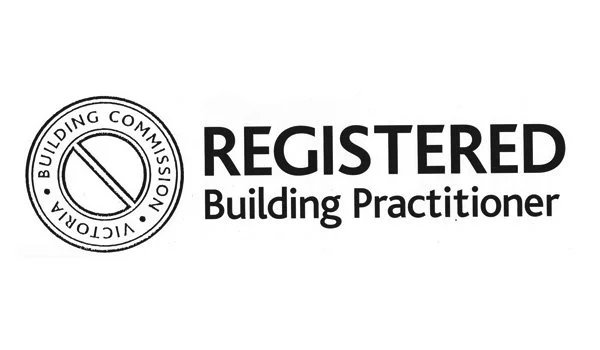 Logo of the Building Commission Virginia with the text 'REGISTERED Building Practitioner'.