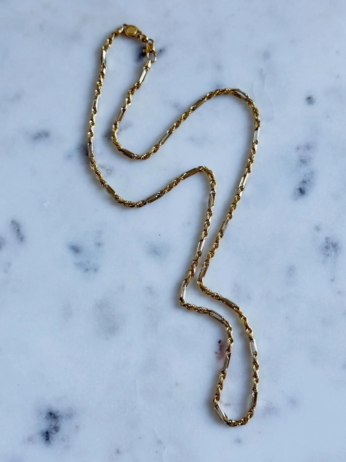 Milano Rope Chain 

This &ldquo;Figarope&rdquo; style chain is so smooth &amp; stylish! Id keep it for myself if I wasn&rsquo;t trying to stay in business! This beautiful 2.3mm Milano Rope Chain would make an amazing gift for you or someone you love!