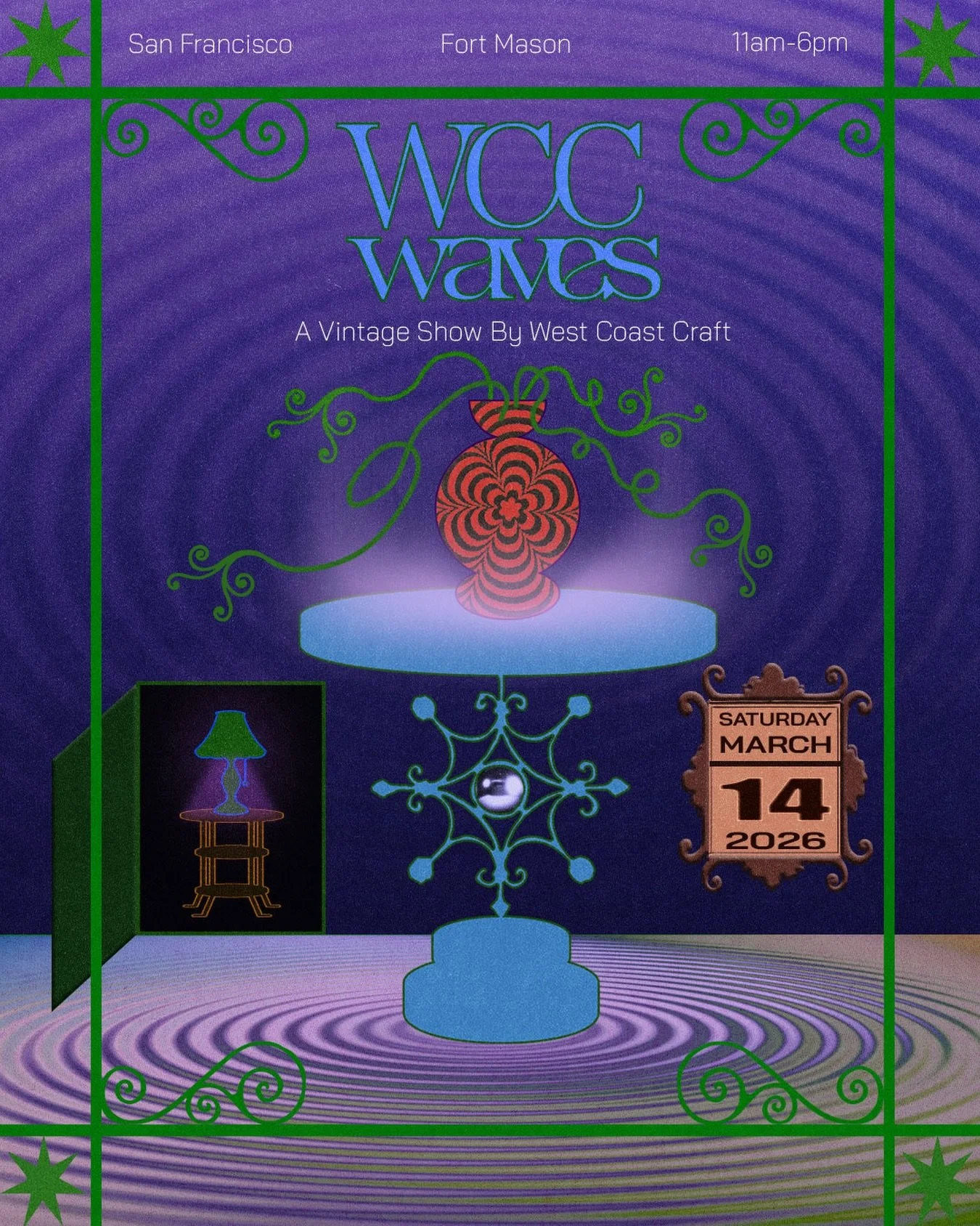 We&rsquo;re back, baby! This Saturday! @westcoastcraft WAVES Market returns to the @fortmasoncenter in San Francisco! 

This is West Coast Crafts Vintage Market! @goodboy.jewelry &amp; @kittenclawvintage are so excited to be joining again with an era