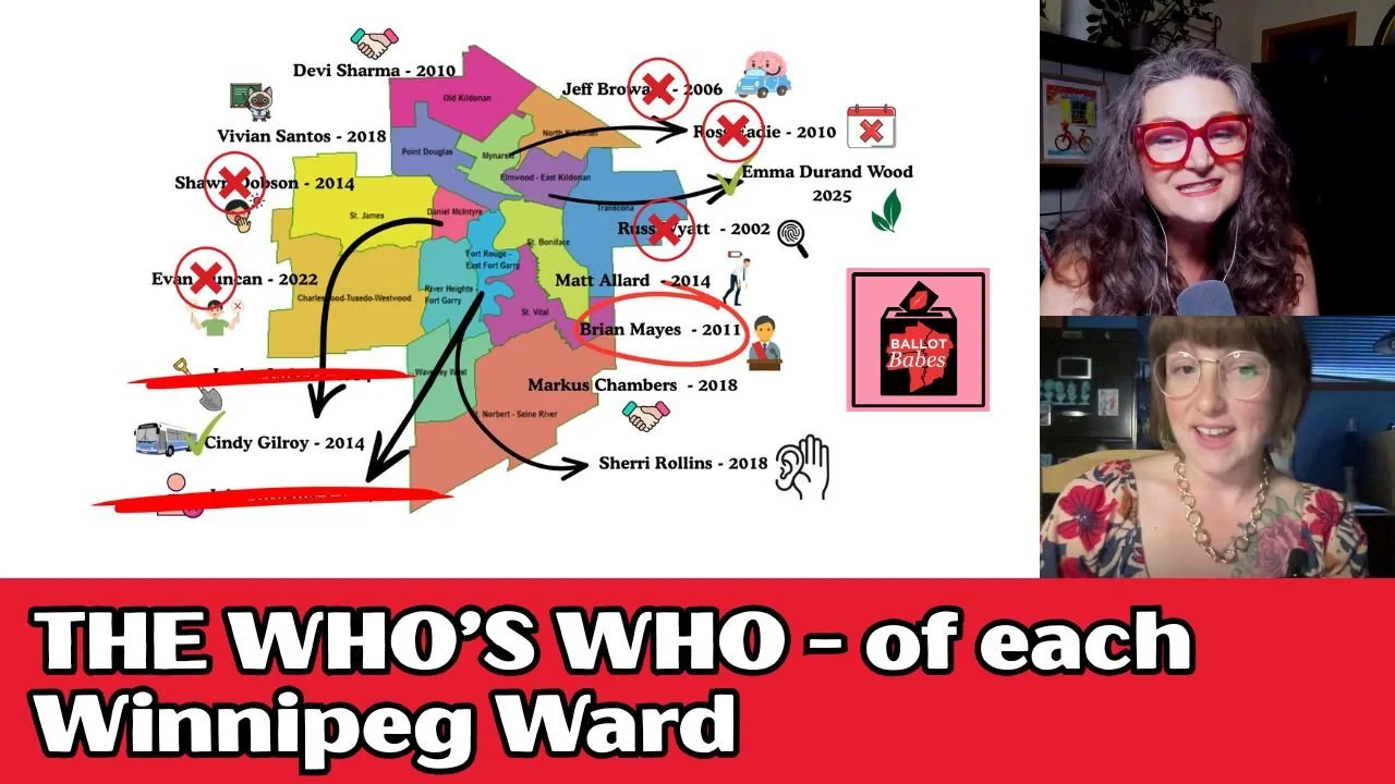 Episode 11 - The Who's Who of each Winnipeg Ward - A Very Biased Opinion and So Long Auntie Janice
