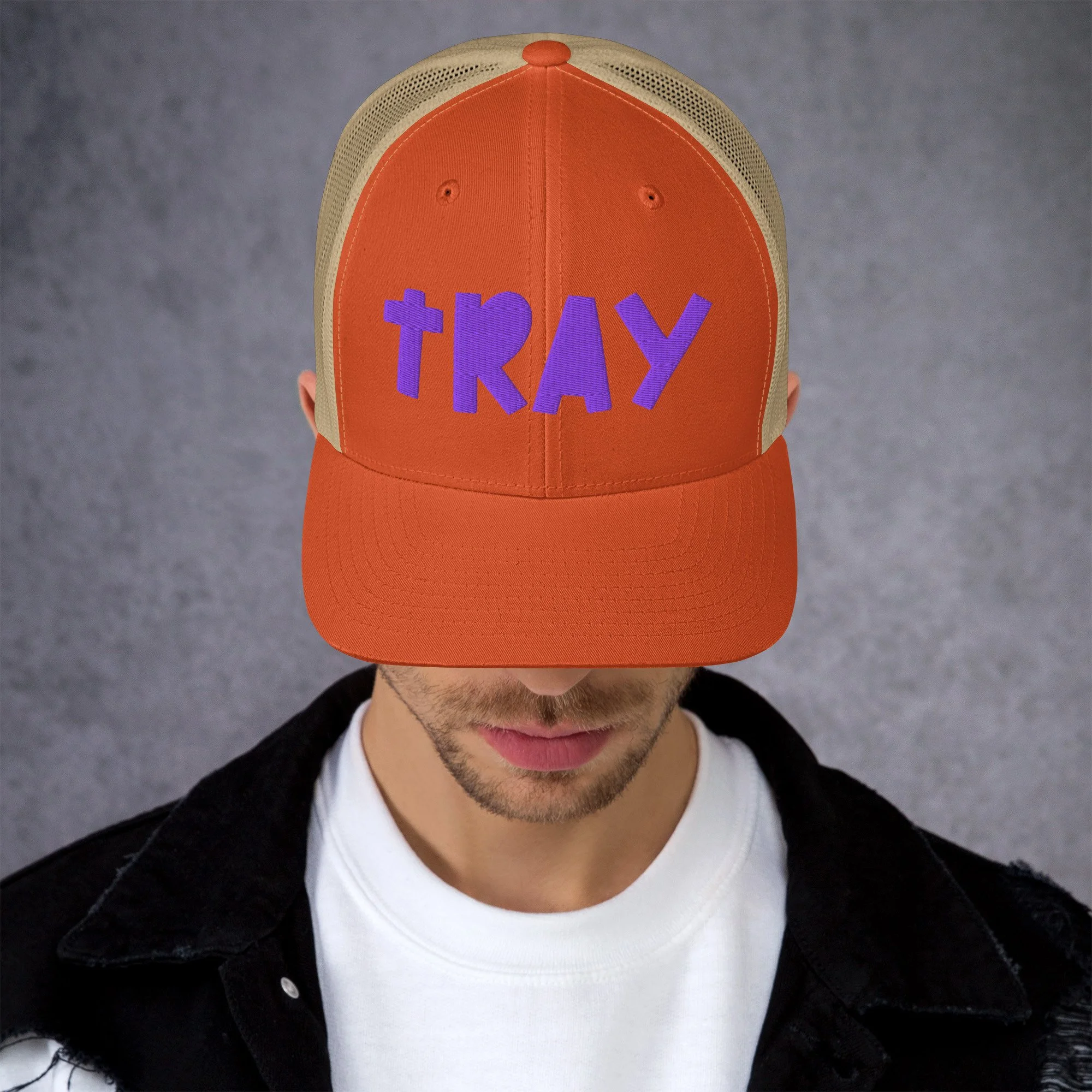retro-trucker-hat-rustic-orange-khaki-front-6a9f489d08838.jpg