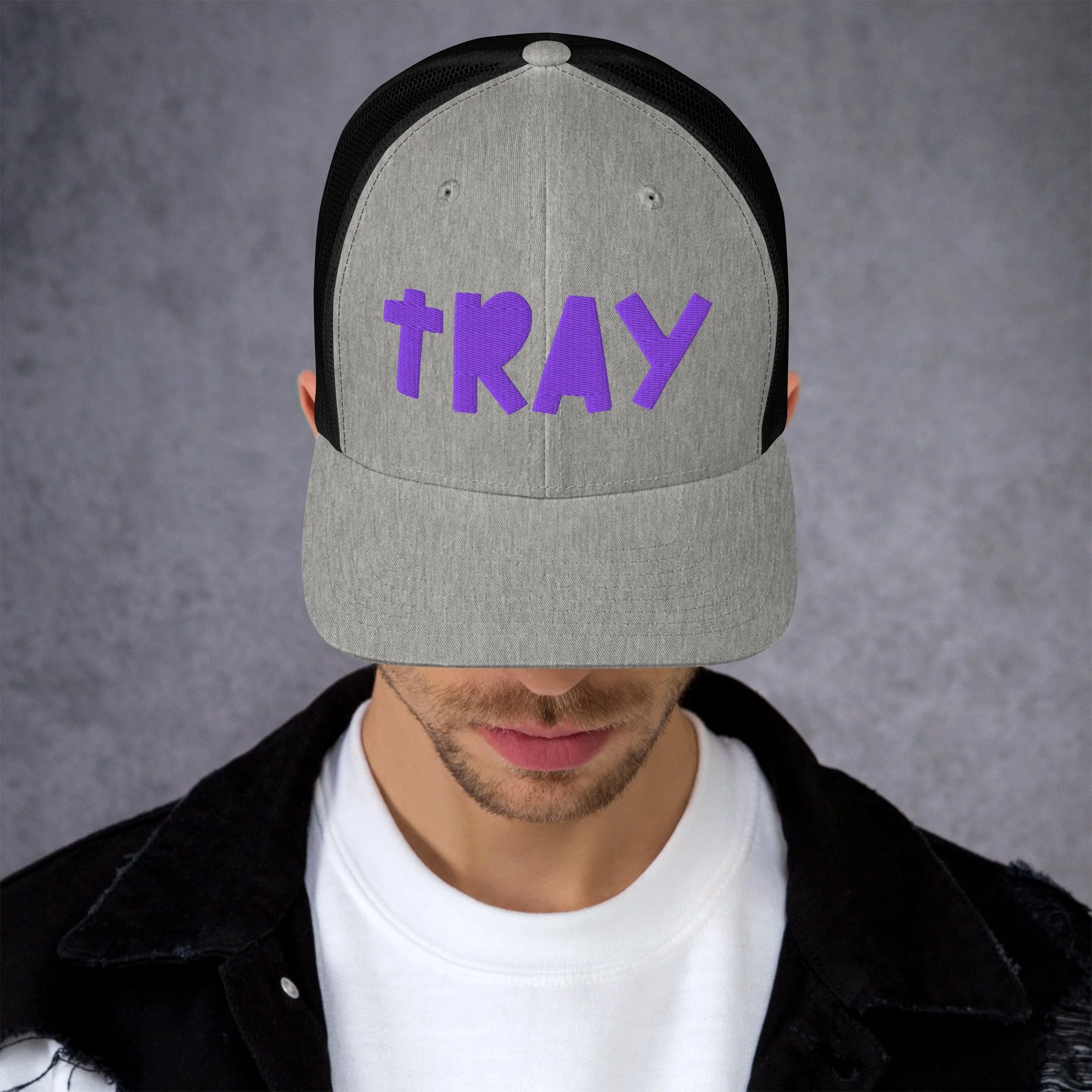 retro-trucker-hat-heather-black-front-6a9f489d08e7f.jpg