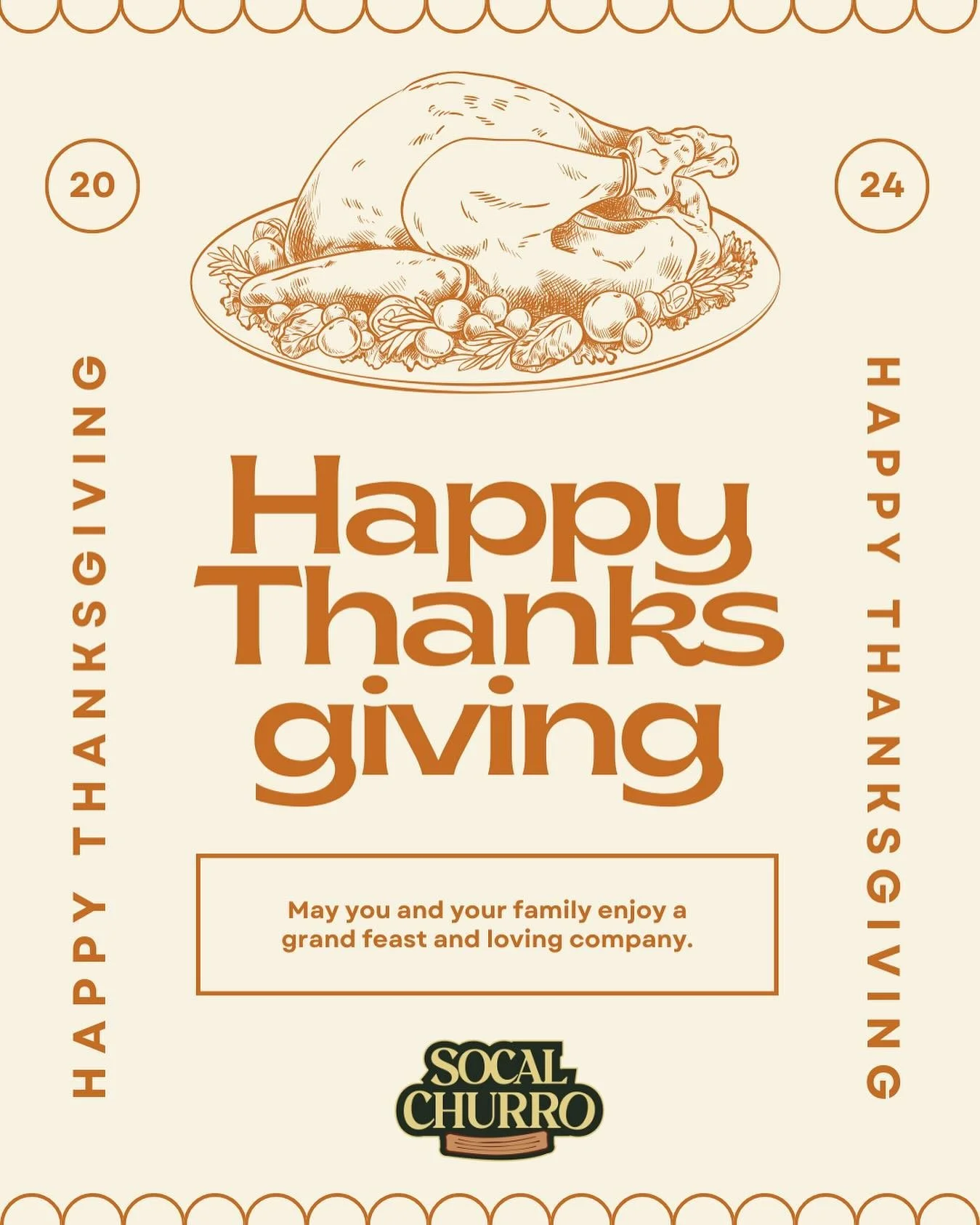 We&rsquo;re wishing you all a very Happy Thanksgiving 🦃 We are beyond grateful to all of our clients for allowing us to be a part of their special events 💍✨🪩🎬 
&bull;
&bull;
#thanksgivingdinner #thanksgivingdecor #socalchurro #eventspecialist