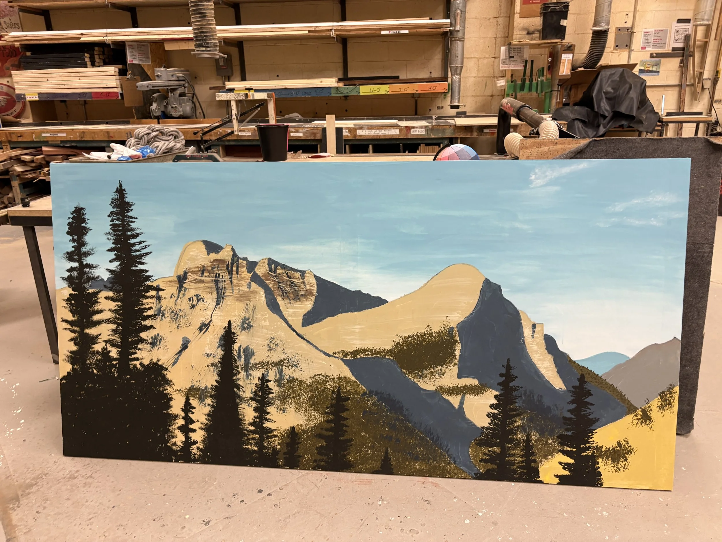 Finished No-Brush Landscape