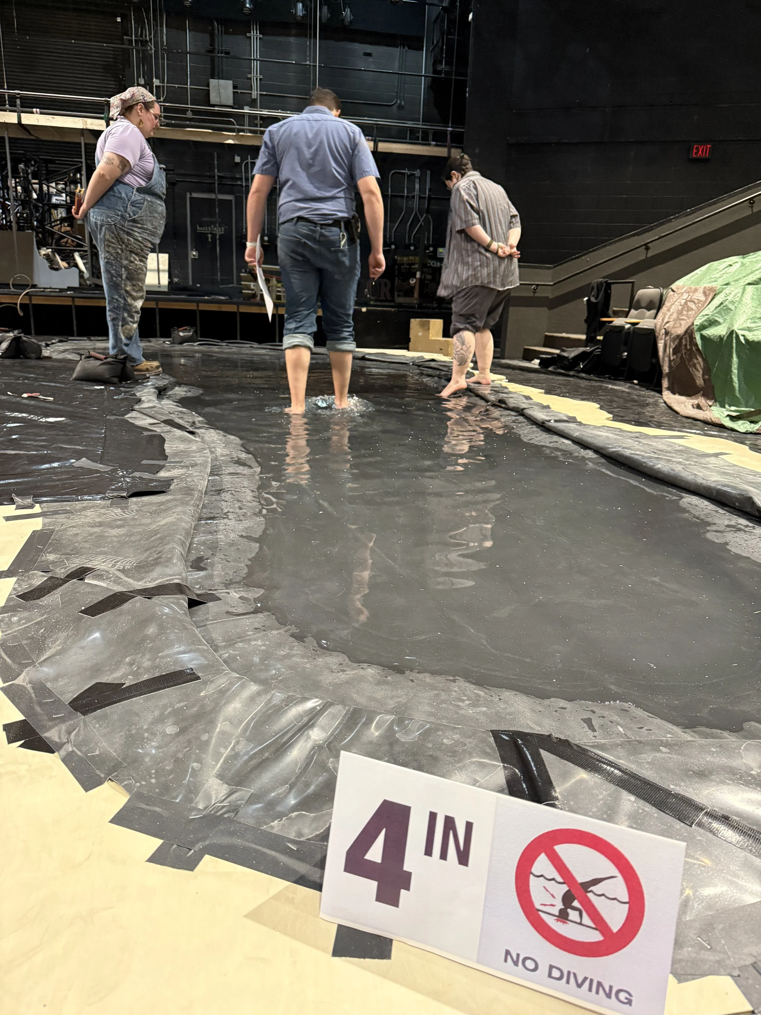 First fill test after installing liner