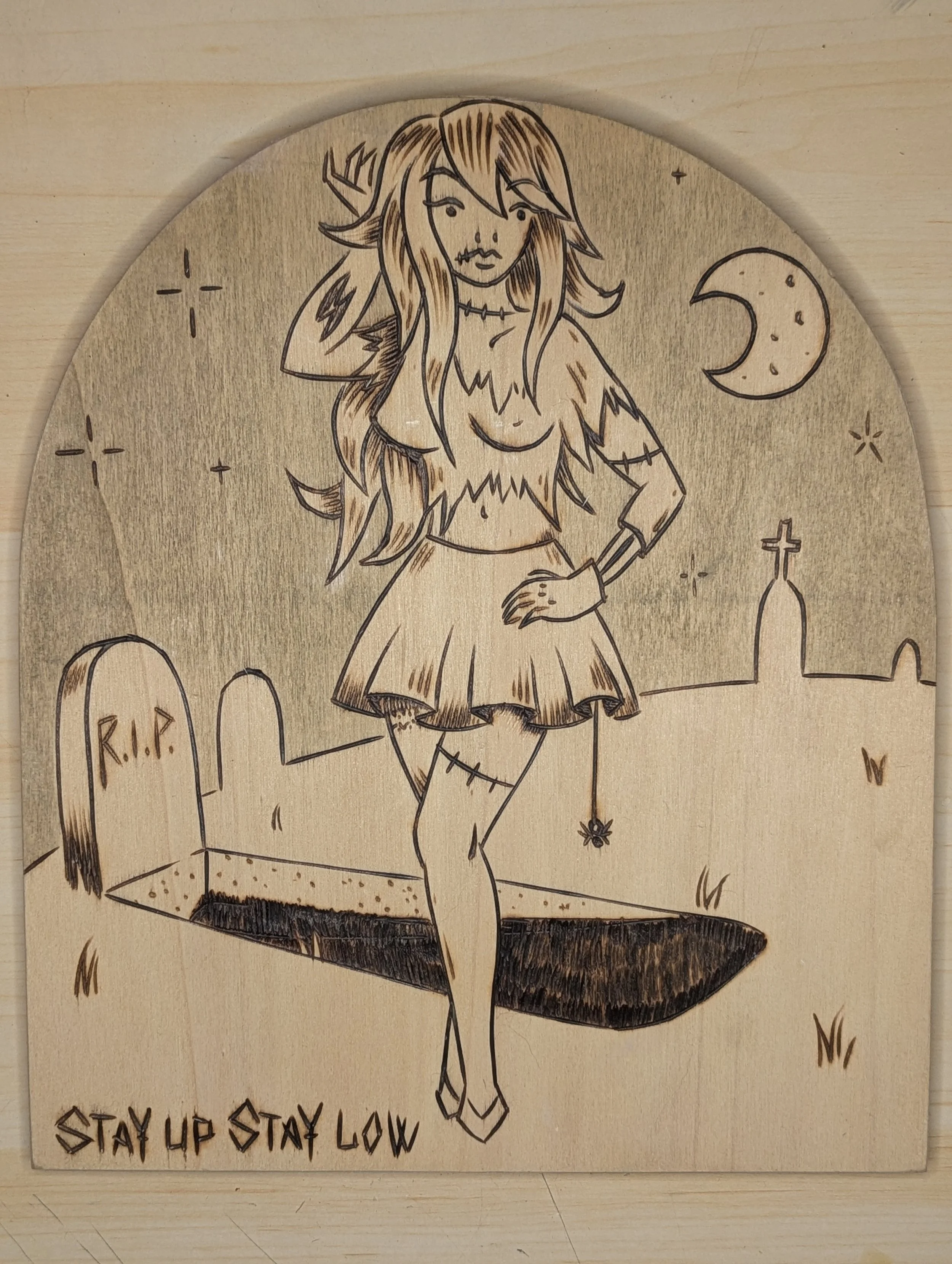 Zombie Girl Pinup