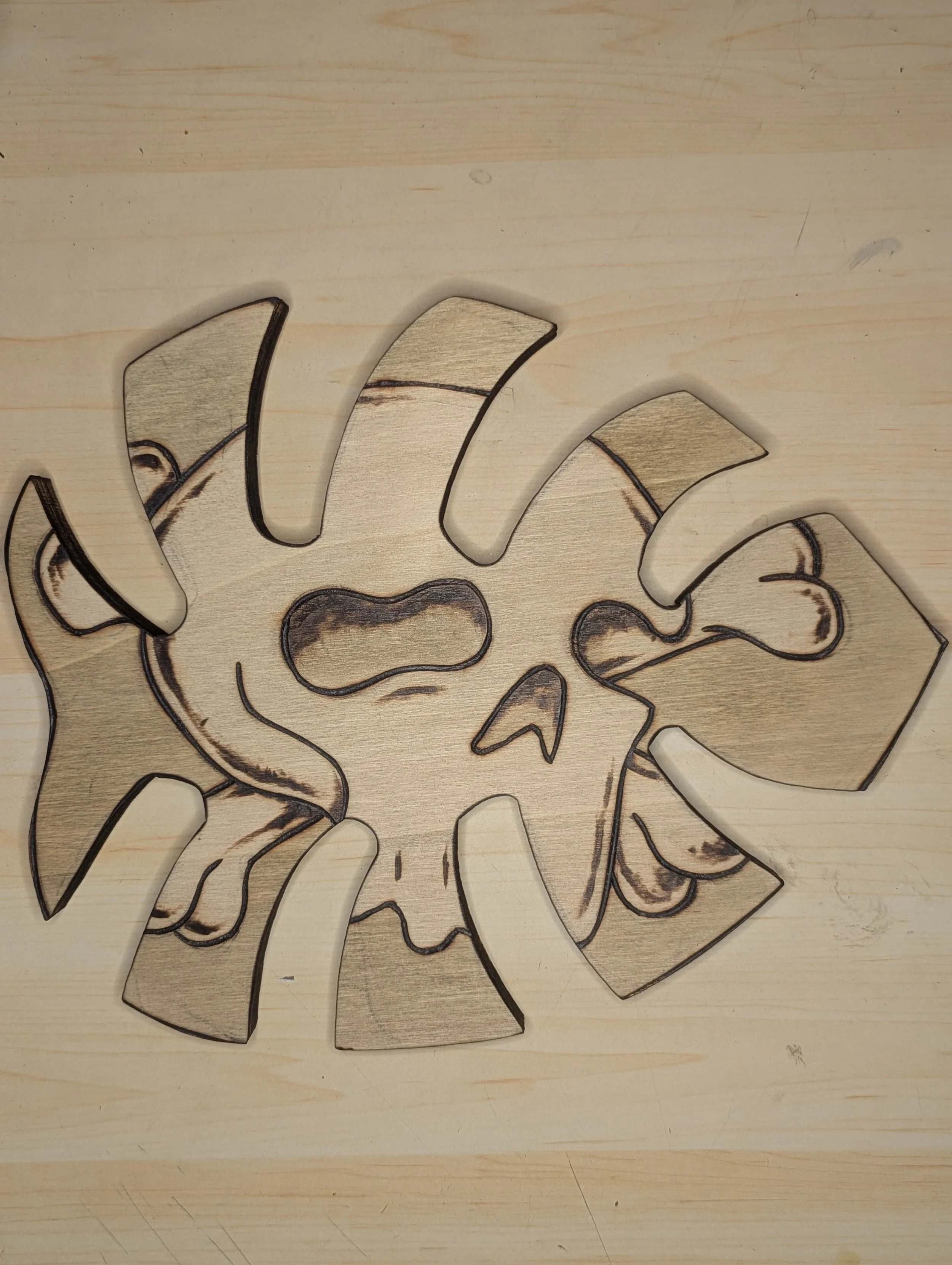 Skull Monstera Leaf