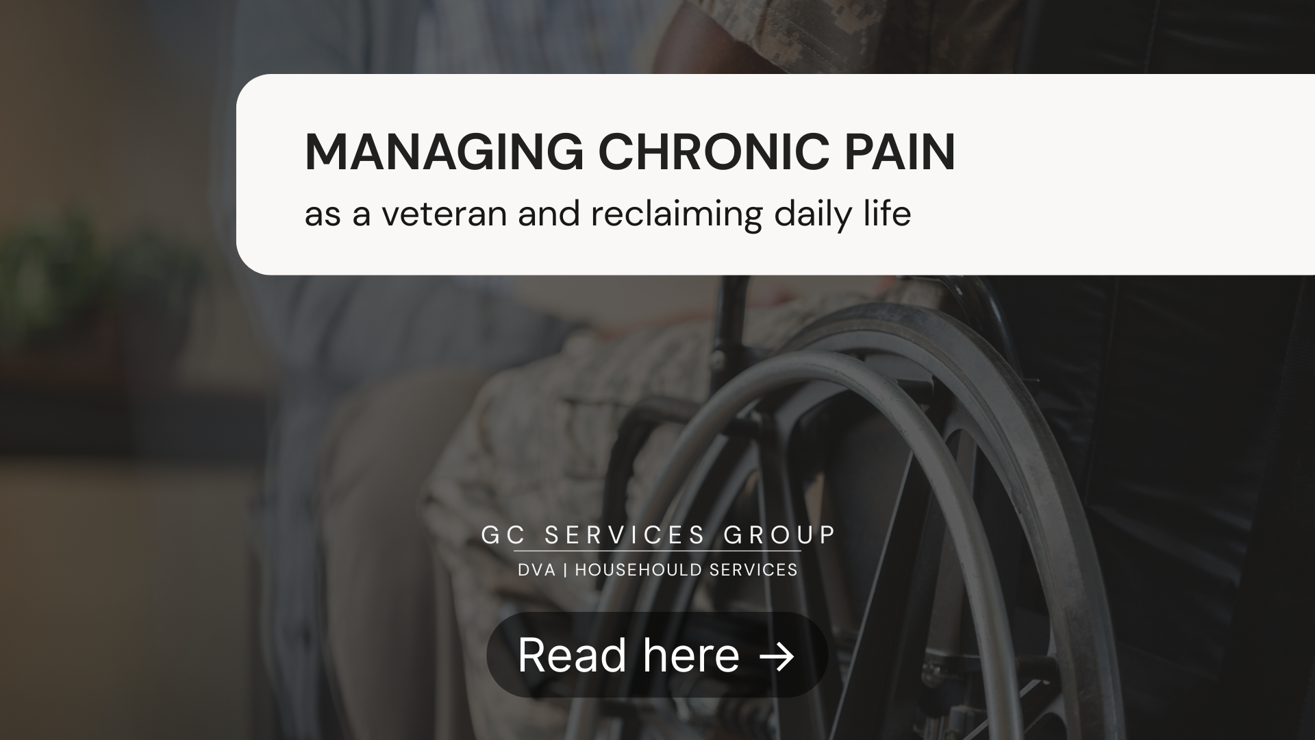 Managing chronic pain as a veteran and reclaiming daily life