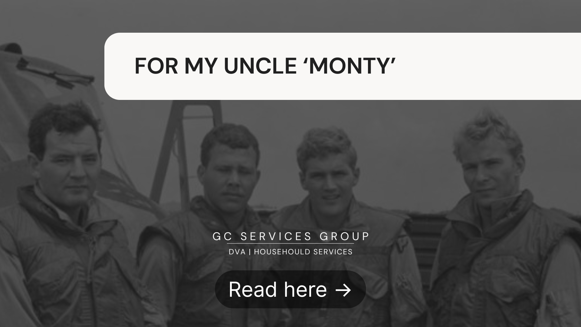 FOR MY UNCLE ‘MONTY’