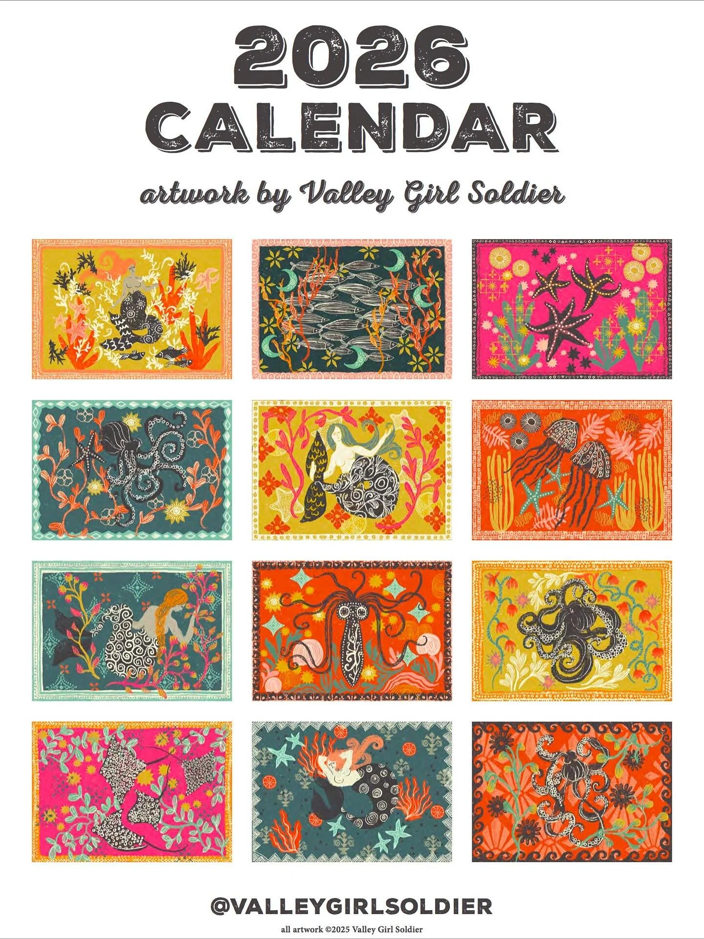 The 2026 calendar is here 🌊
Each month features one of my hand-illustrated Mediterranean-inspired prints.
Now available in the Etsy shop linked in my profile 🥰

#modernmediterranean #mediterraneansummer #rusticmediterranean #mysticcalendar #handill