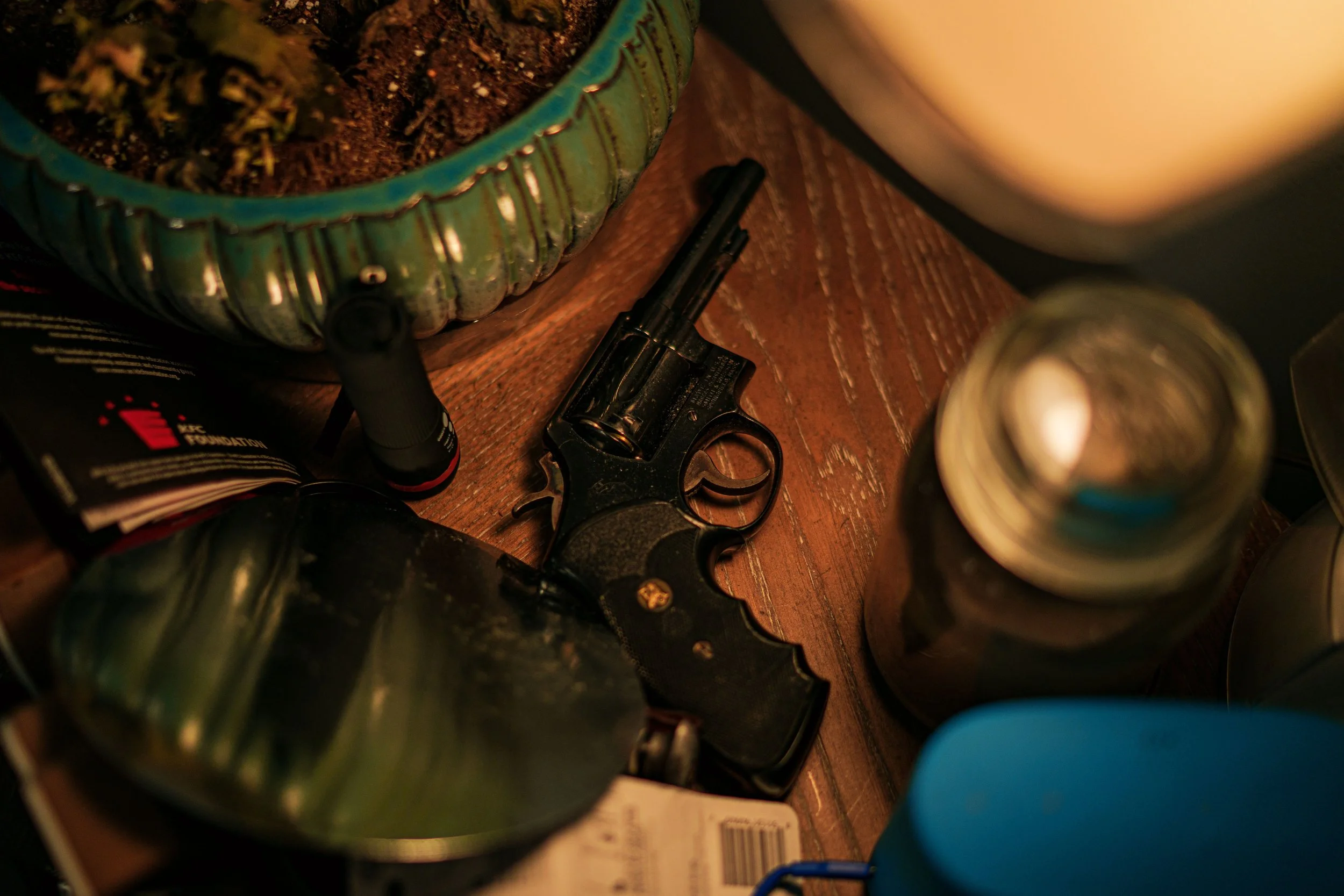 Grandma's bedside table.