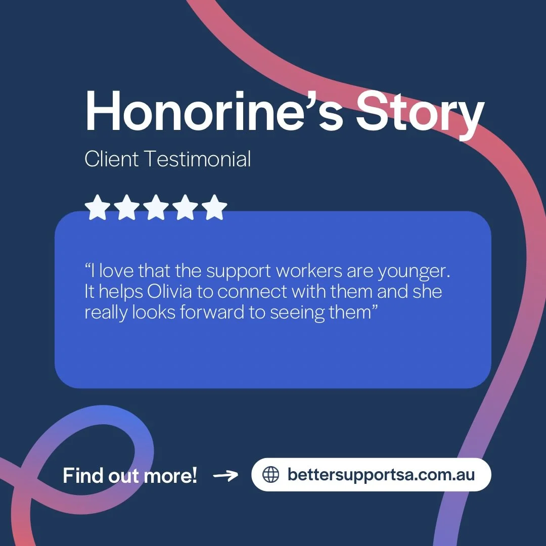 This is what meaningful support looks like 💙

At Better Support SA, we believe strong relationships are at the heart of great support. When people feel comfortable, understood, and genuinely connected with their support workers, real progress happen