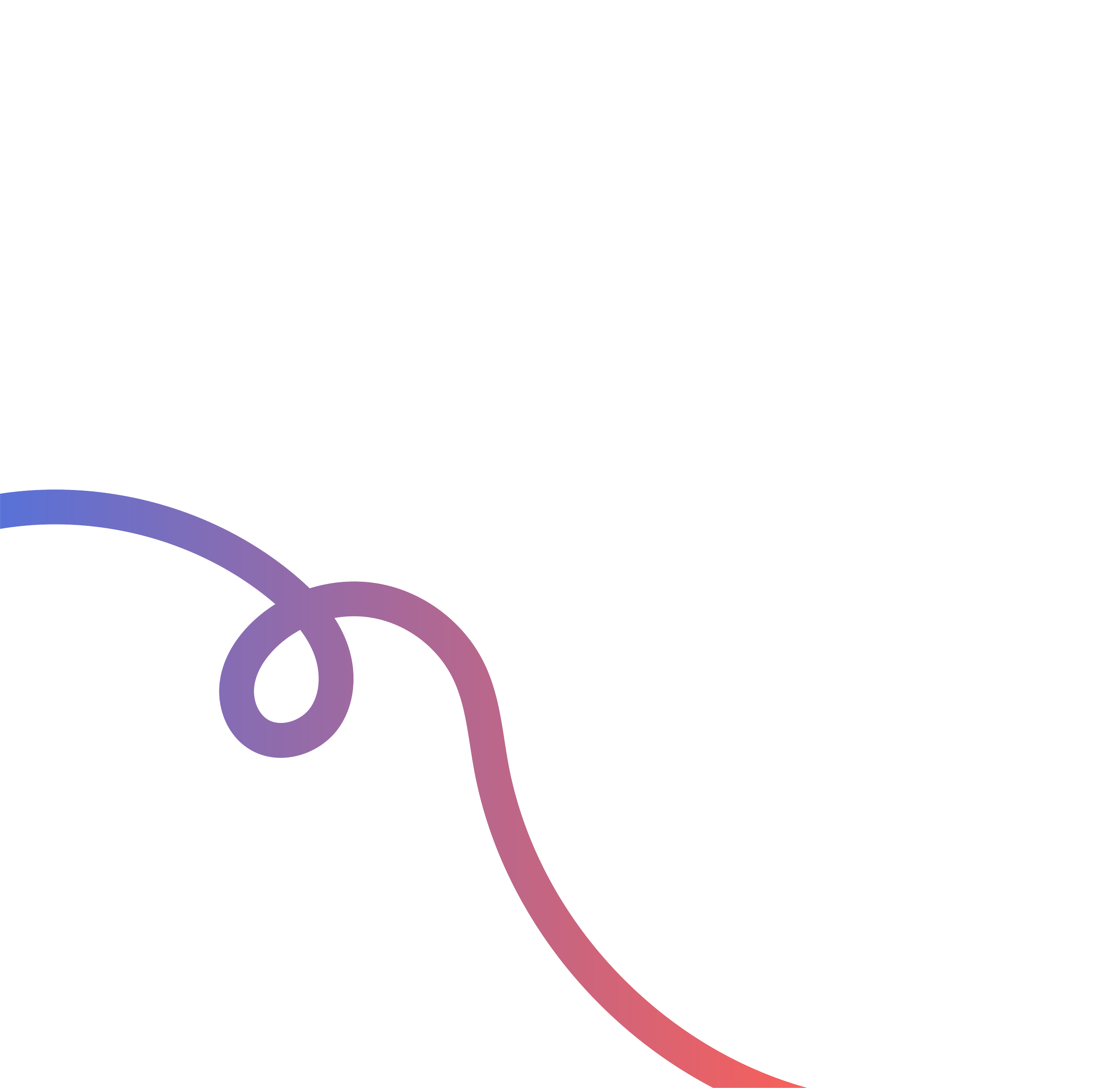 Line graph illustrating a downward trend with a purple to red gradient curve.