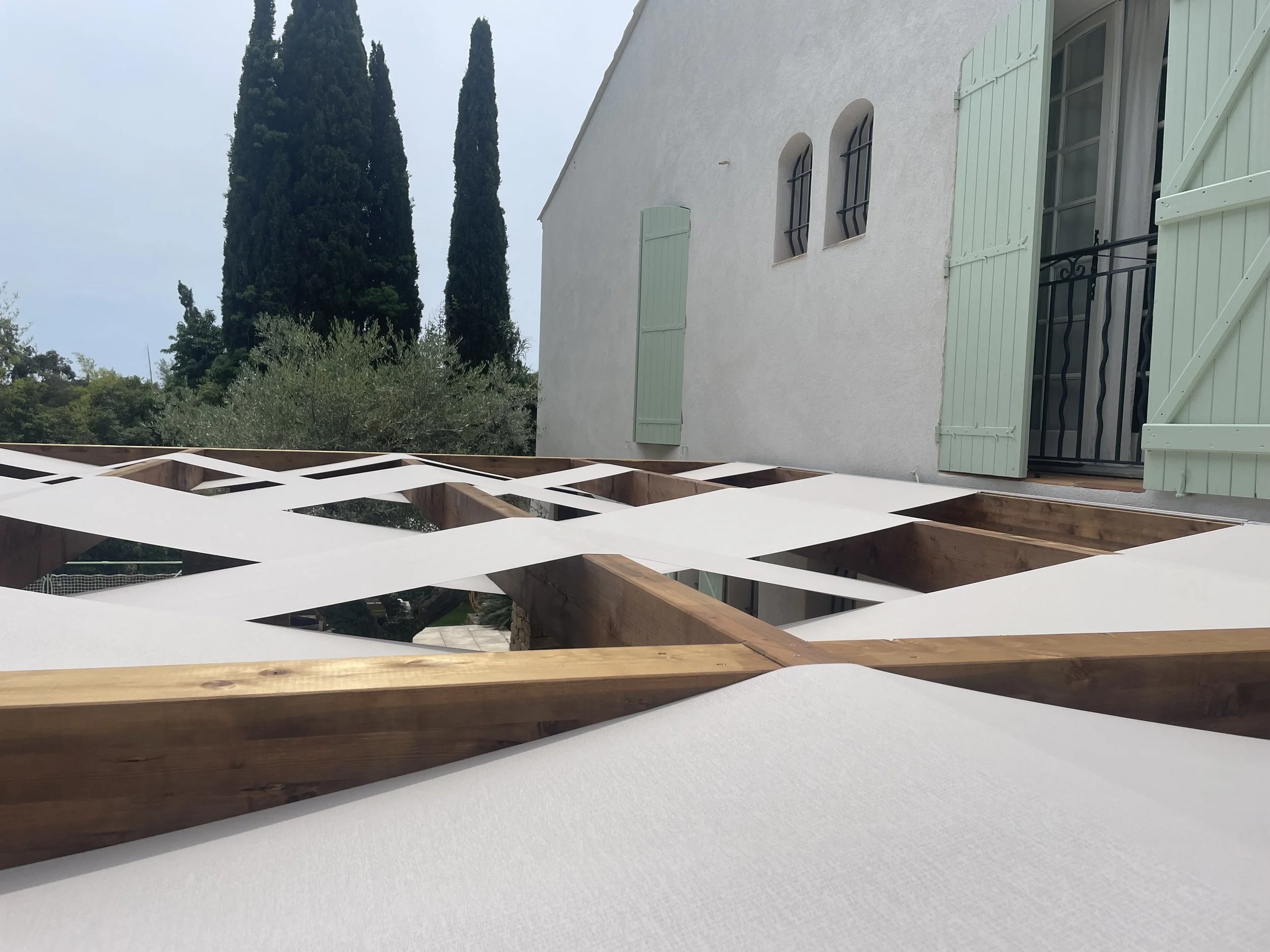 Toile pour pergola chaine et trame - Bandol