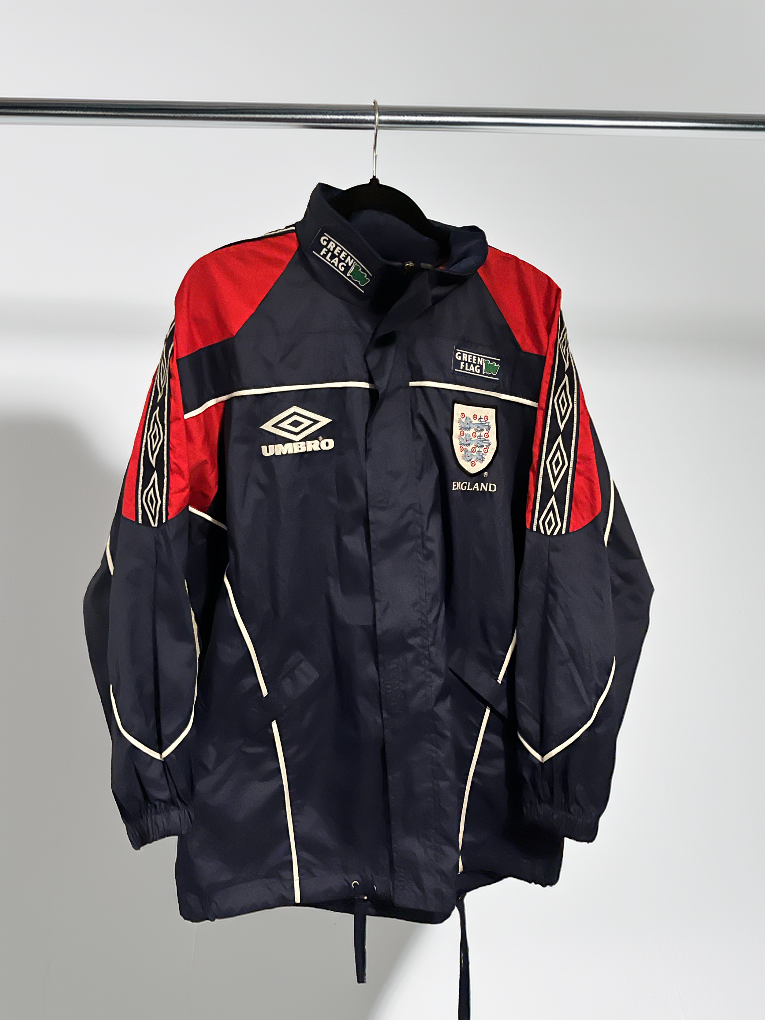 1995-1996 England Umbro Green Flag Jacket