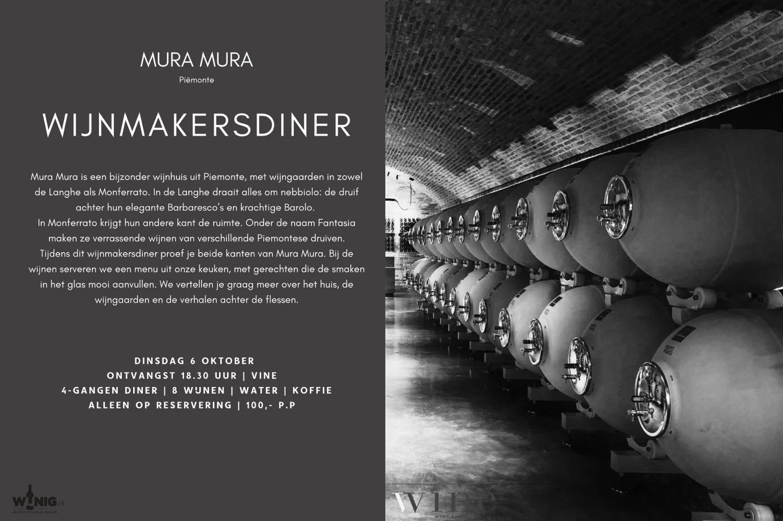 Wijnmakersdiner Mura Mura