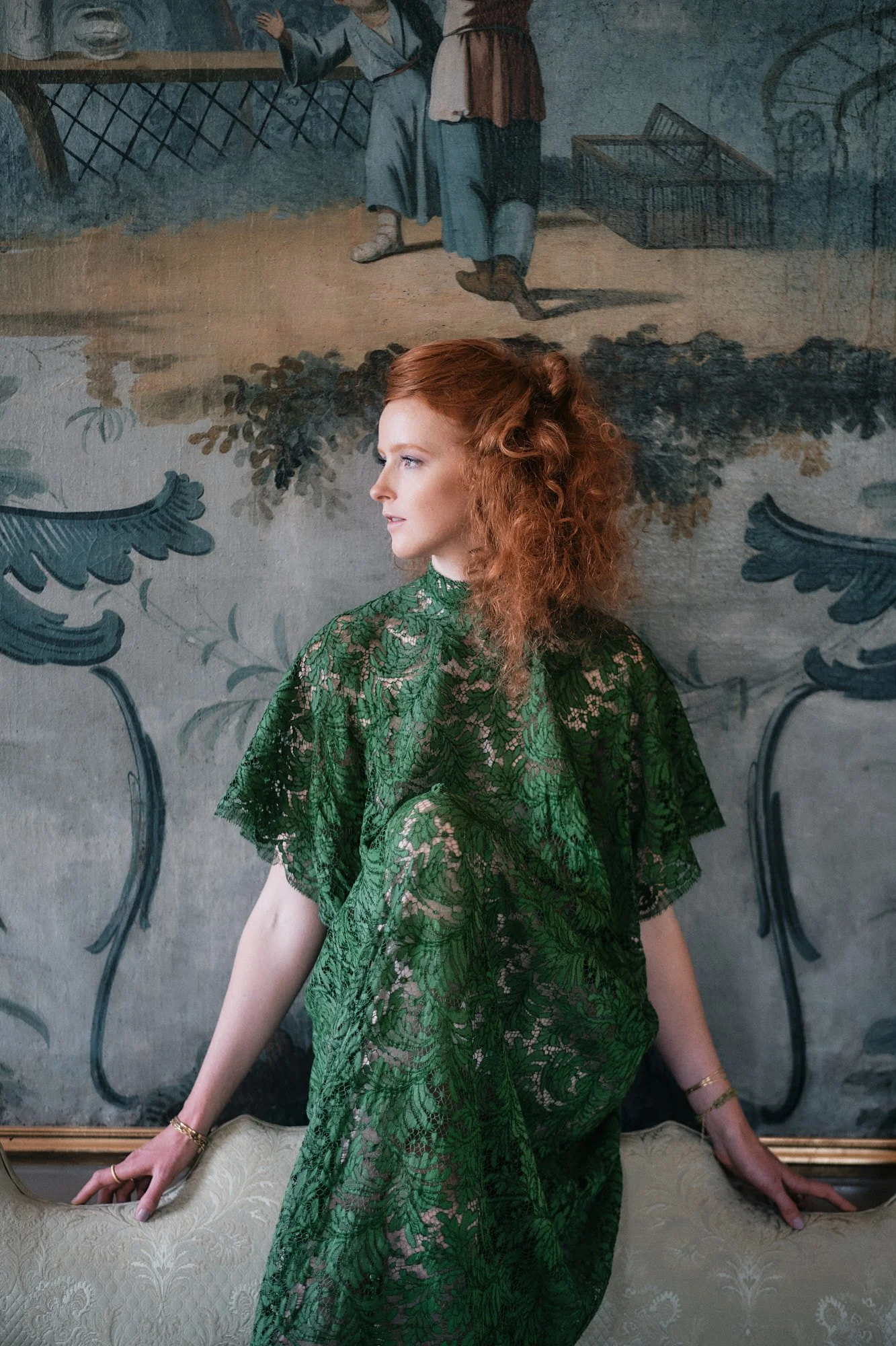 Siegrid Cain Editorial Woman red hair Green Dress Leopoldskron 17.jpg