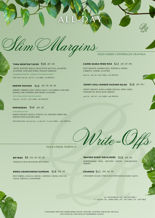 All Day Menu | Discover and Dine Now — Best Regards