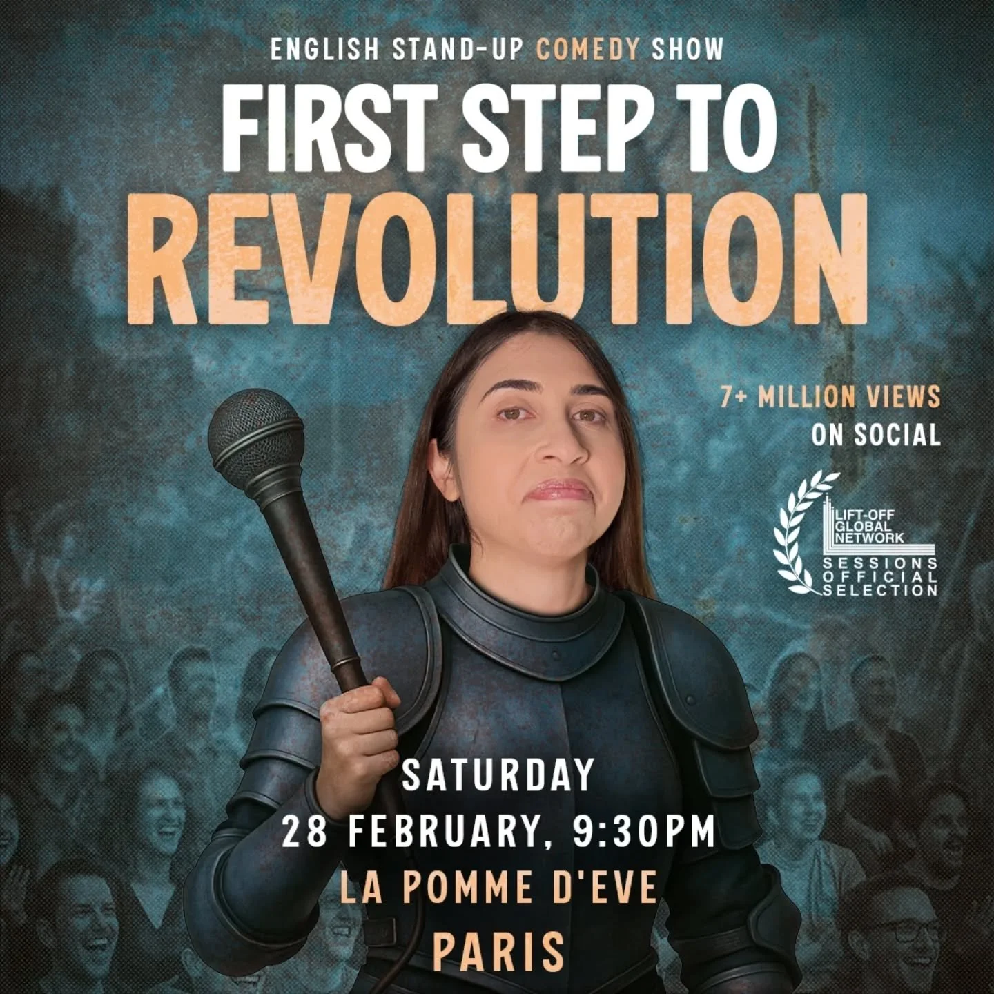 A one night only! Anna Ampatziani is coming this Saturday to Paris with her one hour special. Woke, dark and hilarious 😉

Doors open 9pm at @bar.lapommedeve
Tickets at the door 15&euro;
Presales at annaampatziani.com

#englishcomedyinparis