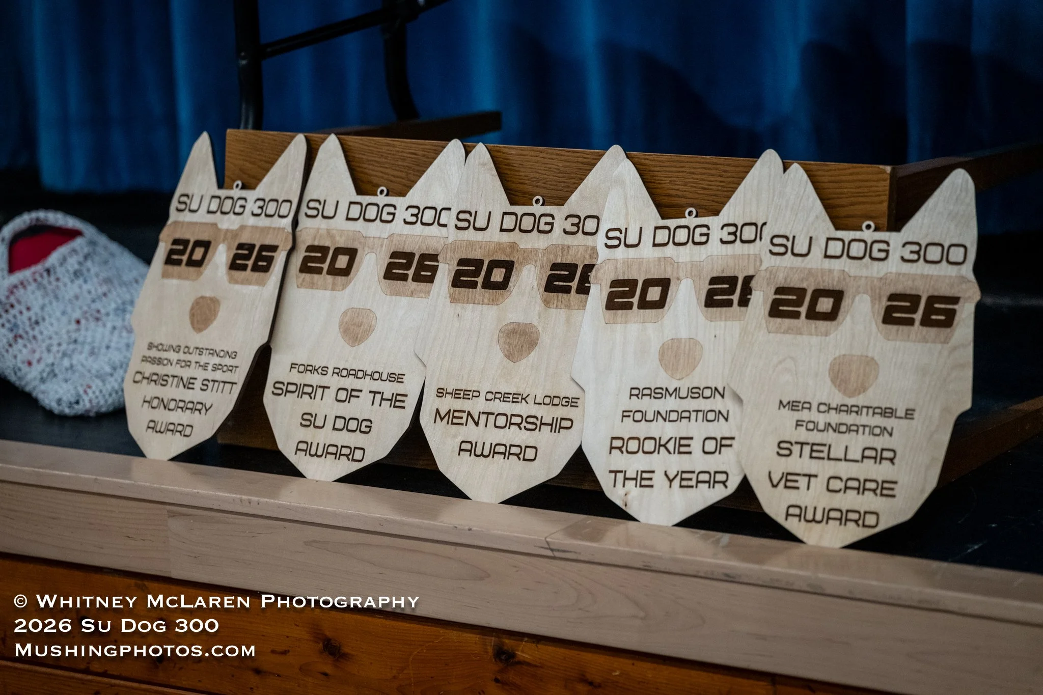 Lineup of some of the awards mushers can win